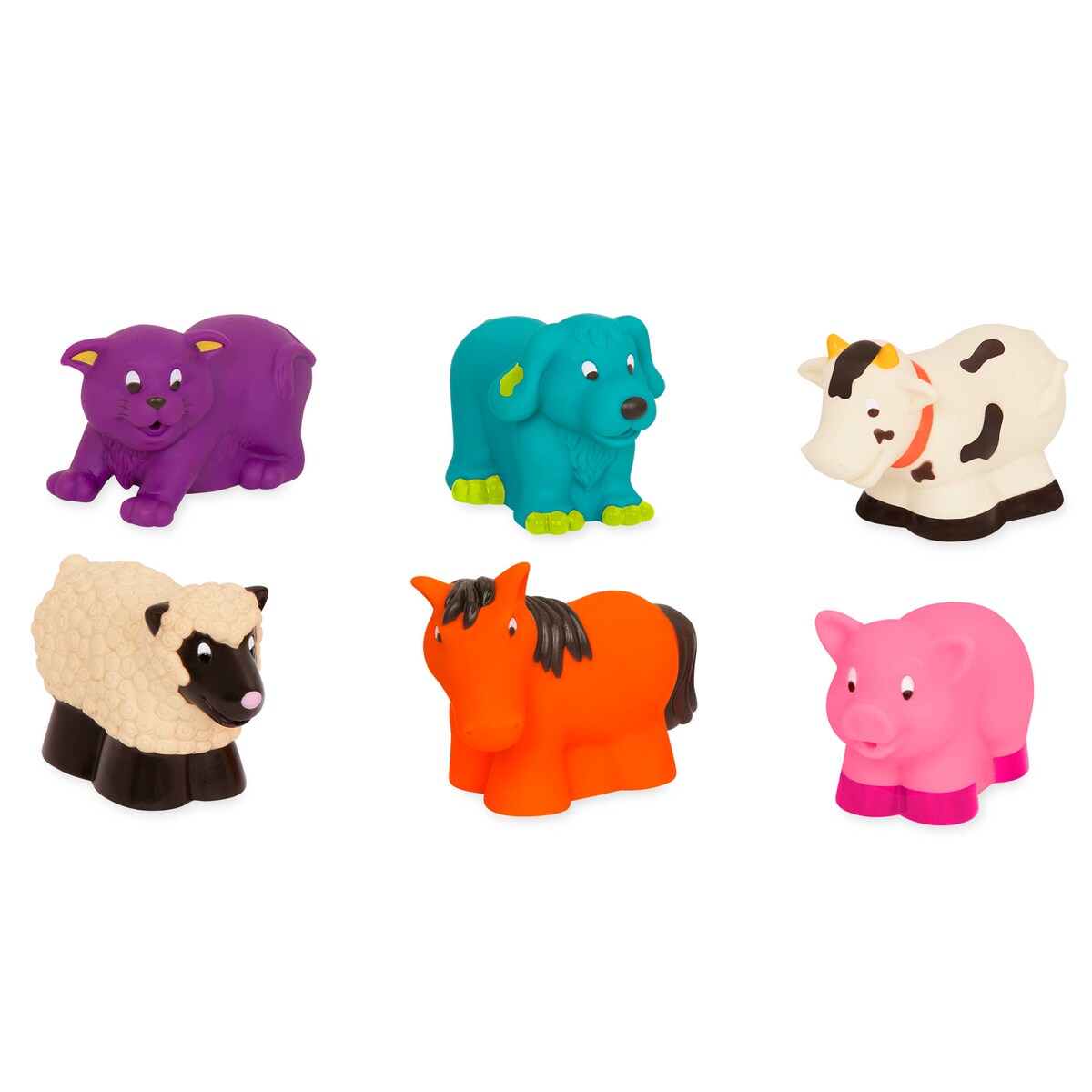 Juguetes de baño animales de la granja Bath Buddies Battat 3