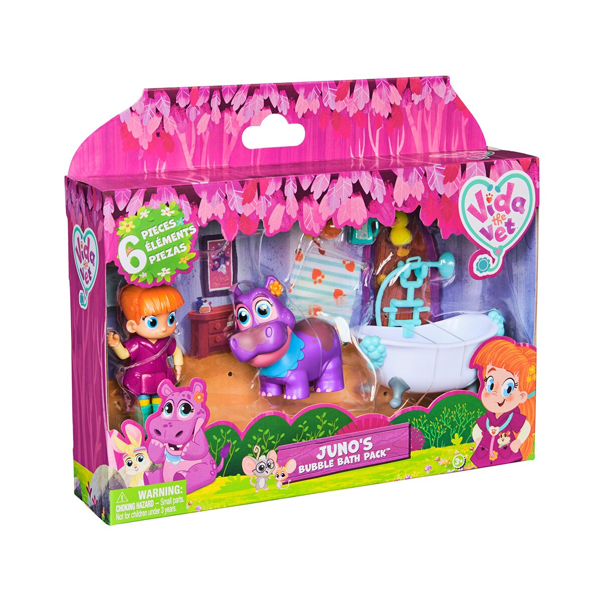 Imagen 0 de Pack de baño de burbujas de Juno con Vida Juno cambia de color, con accesorios médicos Vid The Vet Spin Master