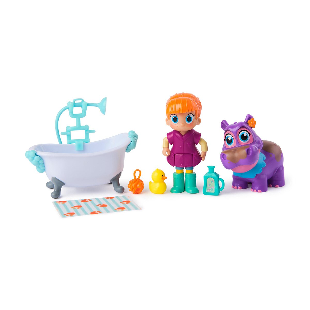 Pack de baño de burbujas de Juno con Vida Juno cambia de color, con accesorios médicos Vid The Vet Spin Master 3