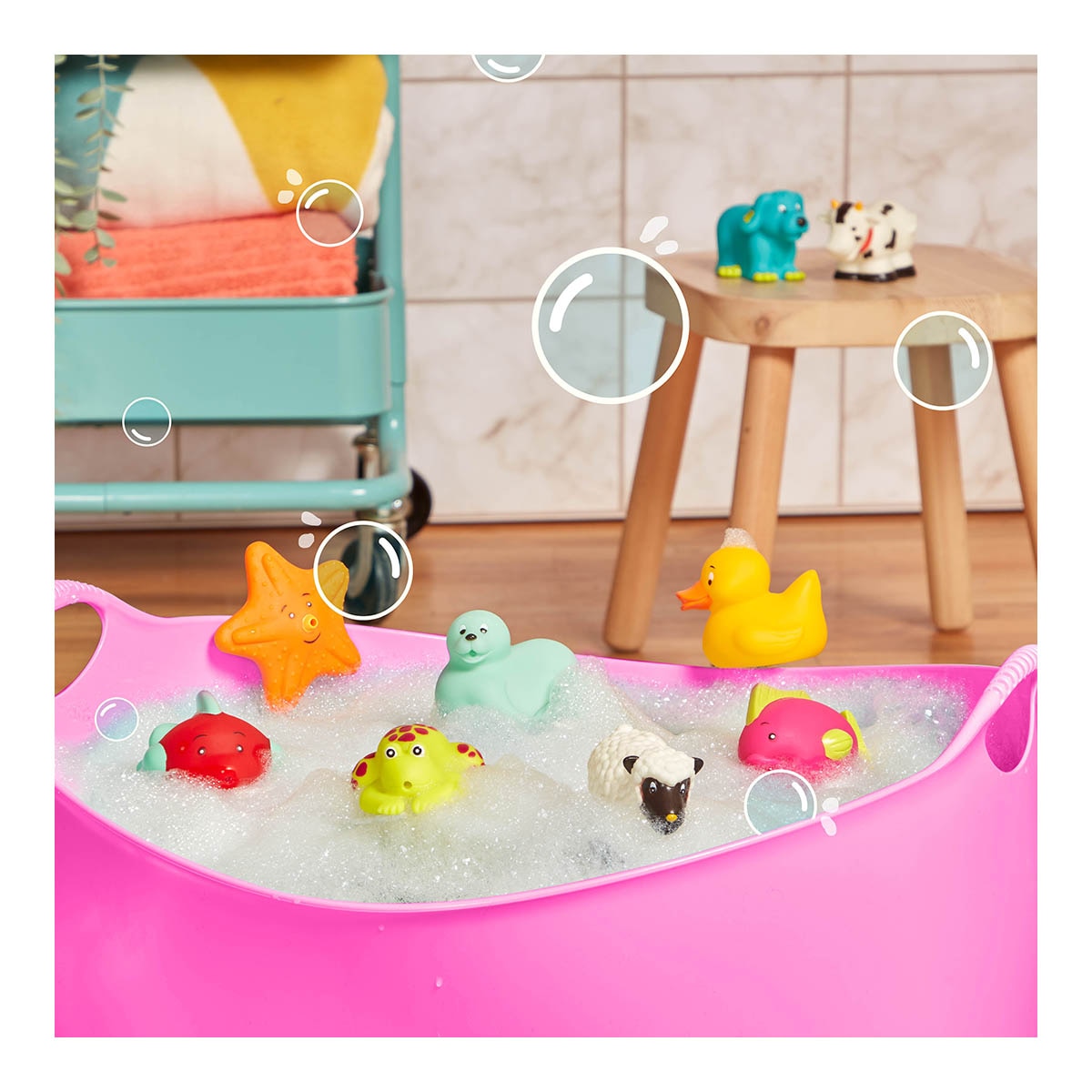 Juguetes de Baño Bath Buddies 9 Piezas B. Toys 3
