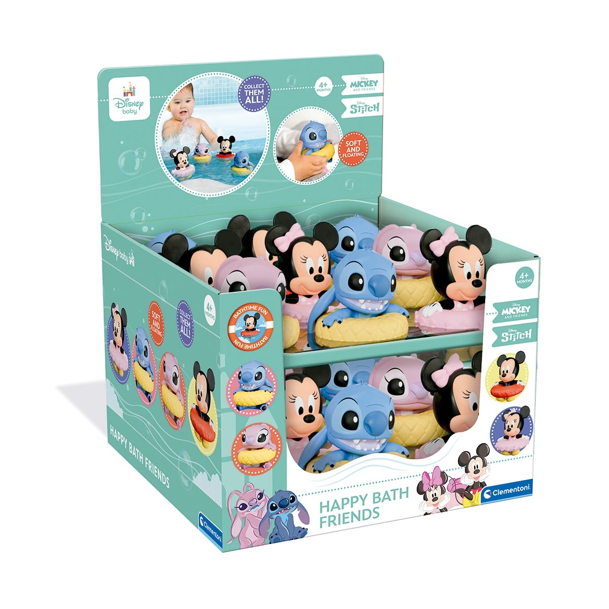 Juguete infantil Happy Bath Friends Disney Clementoni 2