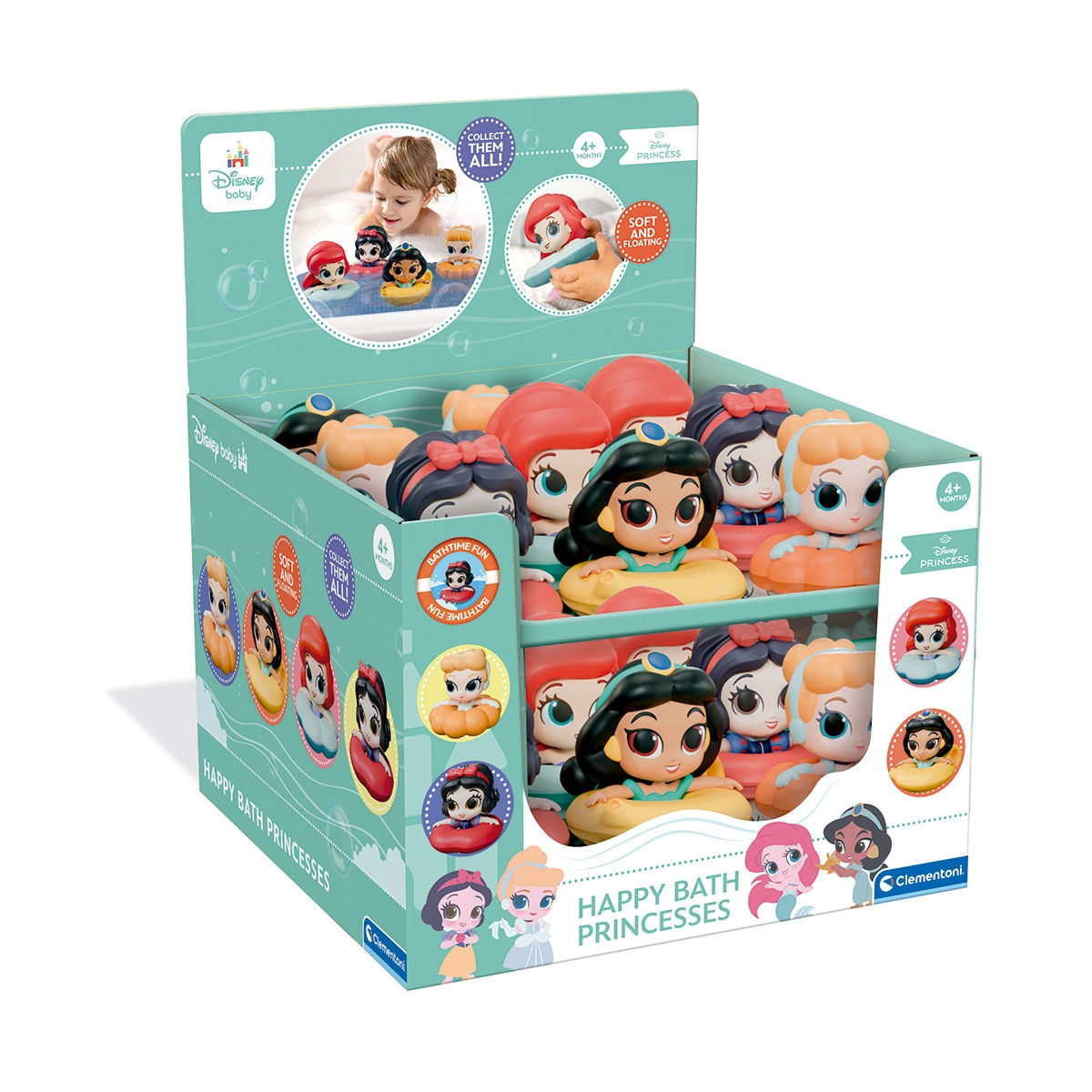 Juguete infantil Happy Bath Princesses Disney Clementoni 2