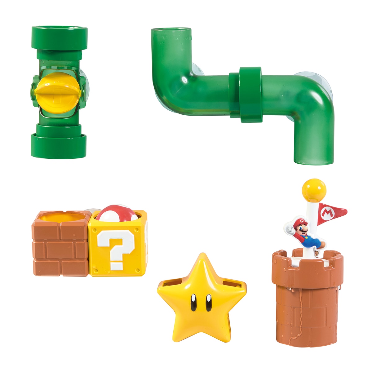 Bizak - Piezas encajables para baño Set de tuberías Super Mario Bizak.