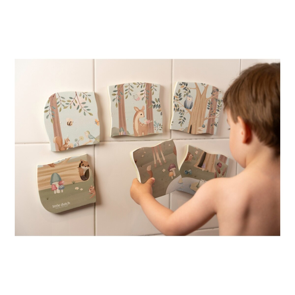 Imagen 5 de Puzle de baño Forest Friends Little Dutch