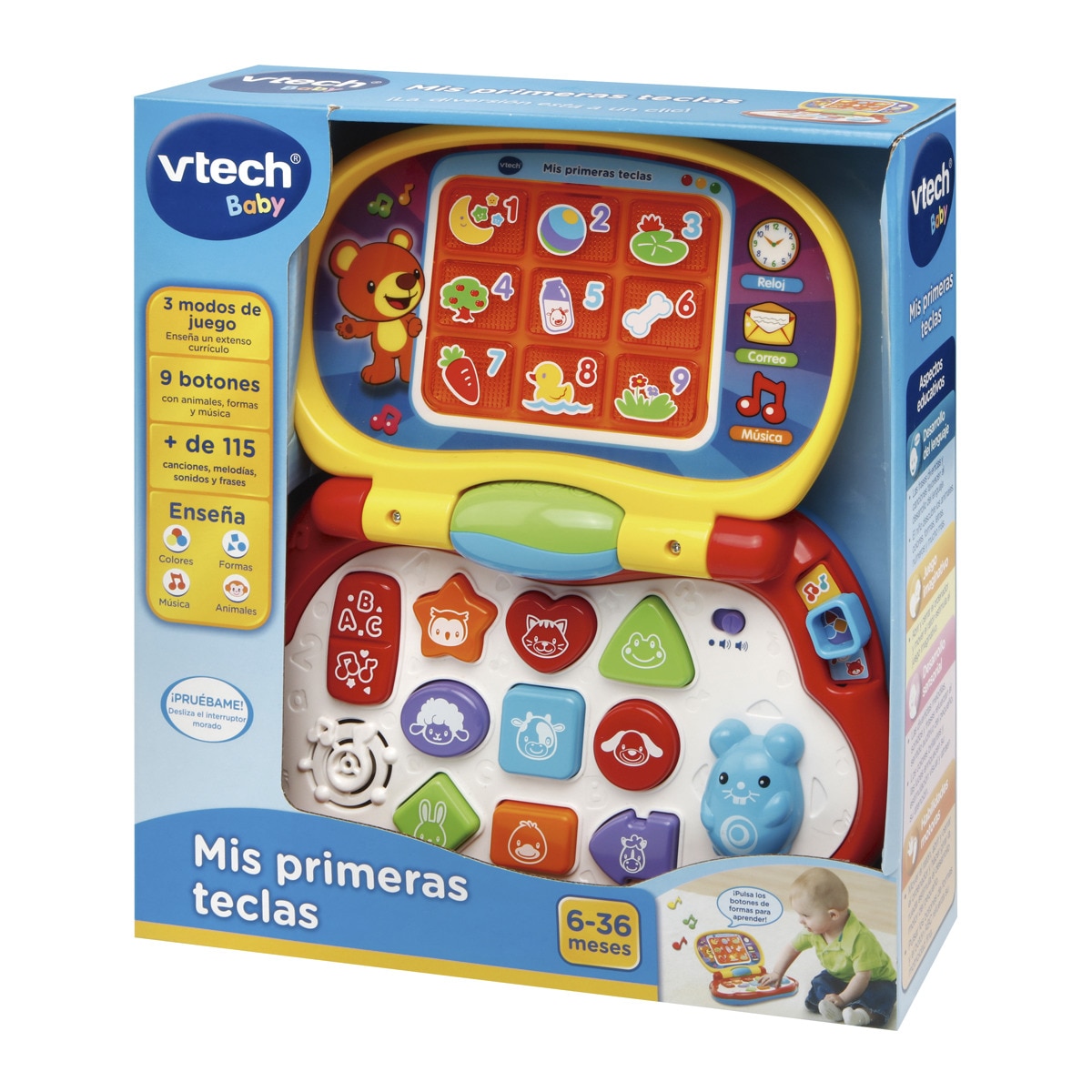 VTech - Juguete activity Mis primeras teclas azul VTech Baby.