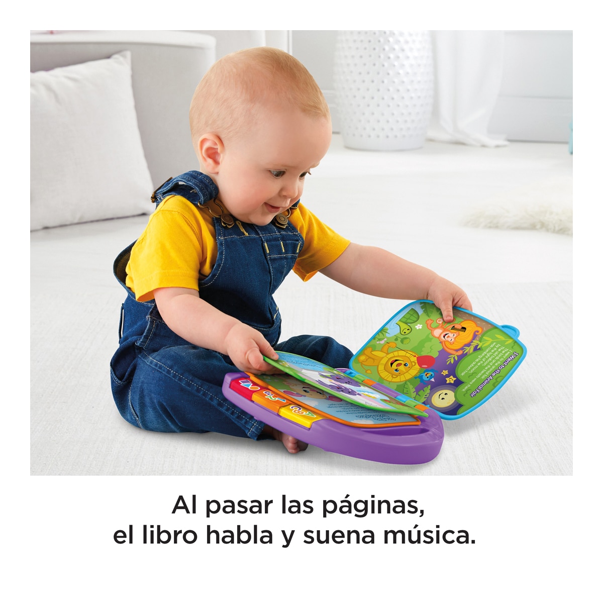 Libro interactivo juguete de aprendizaje para bebé Fisher-Price 7