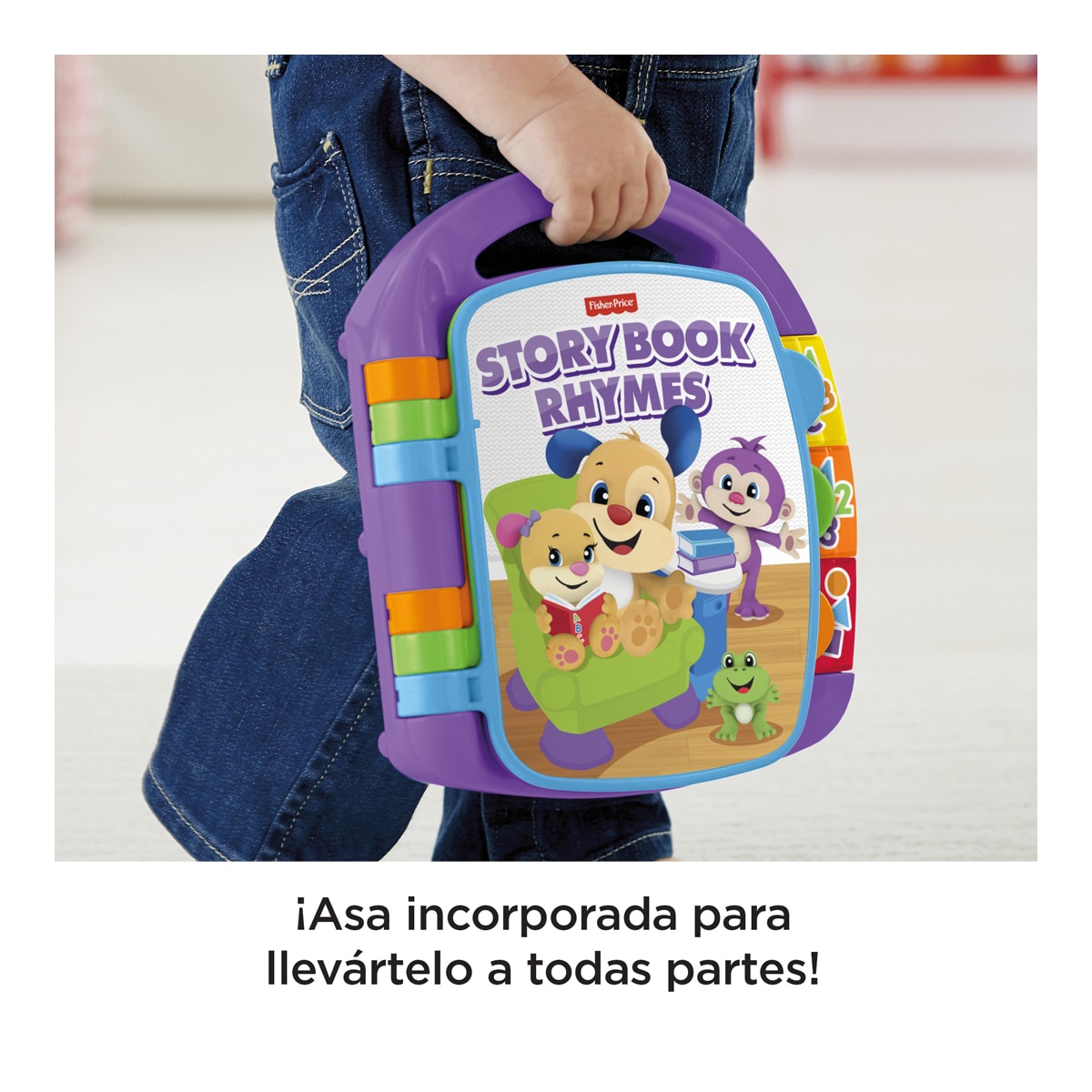 Libro interactivo juguete de aprendizaje para bebé Fisher-Price 8