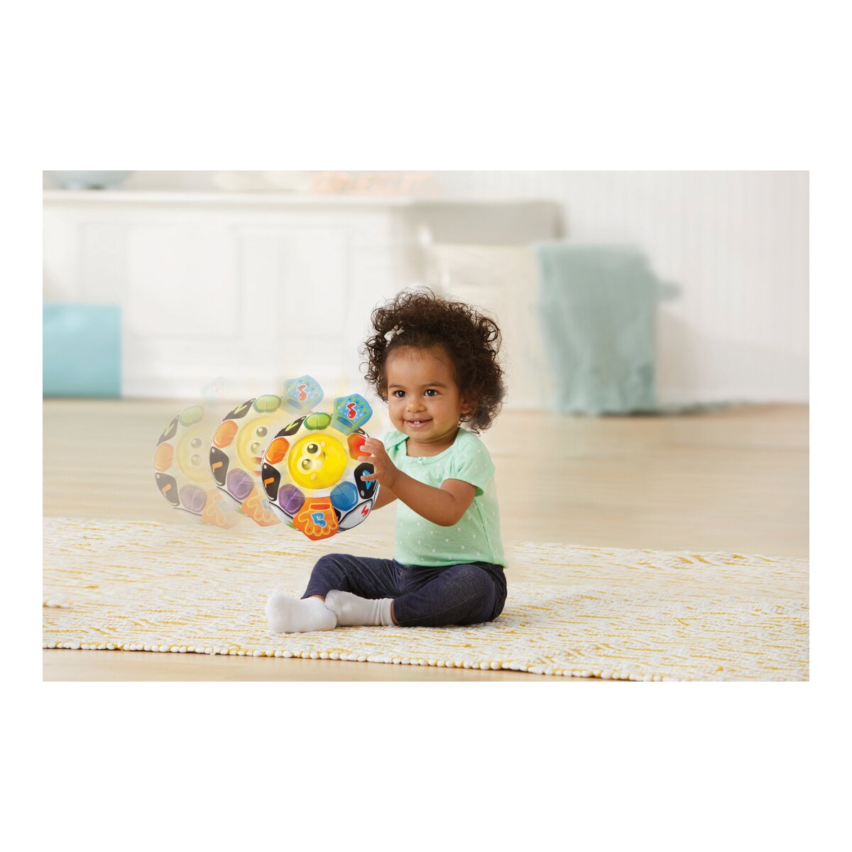 Pelota de fútbol blanda de estimulación sensorial interactiva Futbola VTech Baby 4