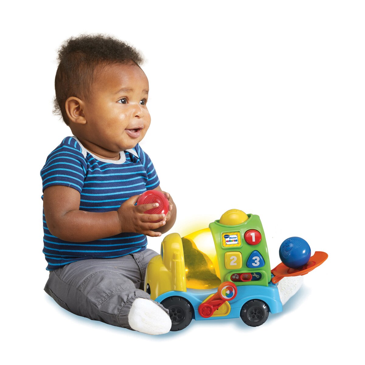 Camión hormigonera de juguete educativo Mixter colores VTech Baby 6