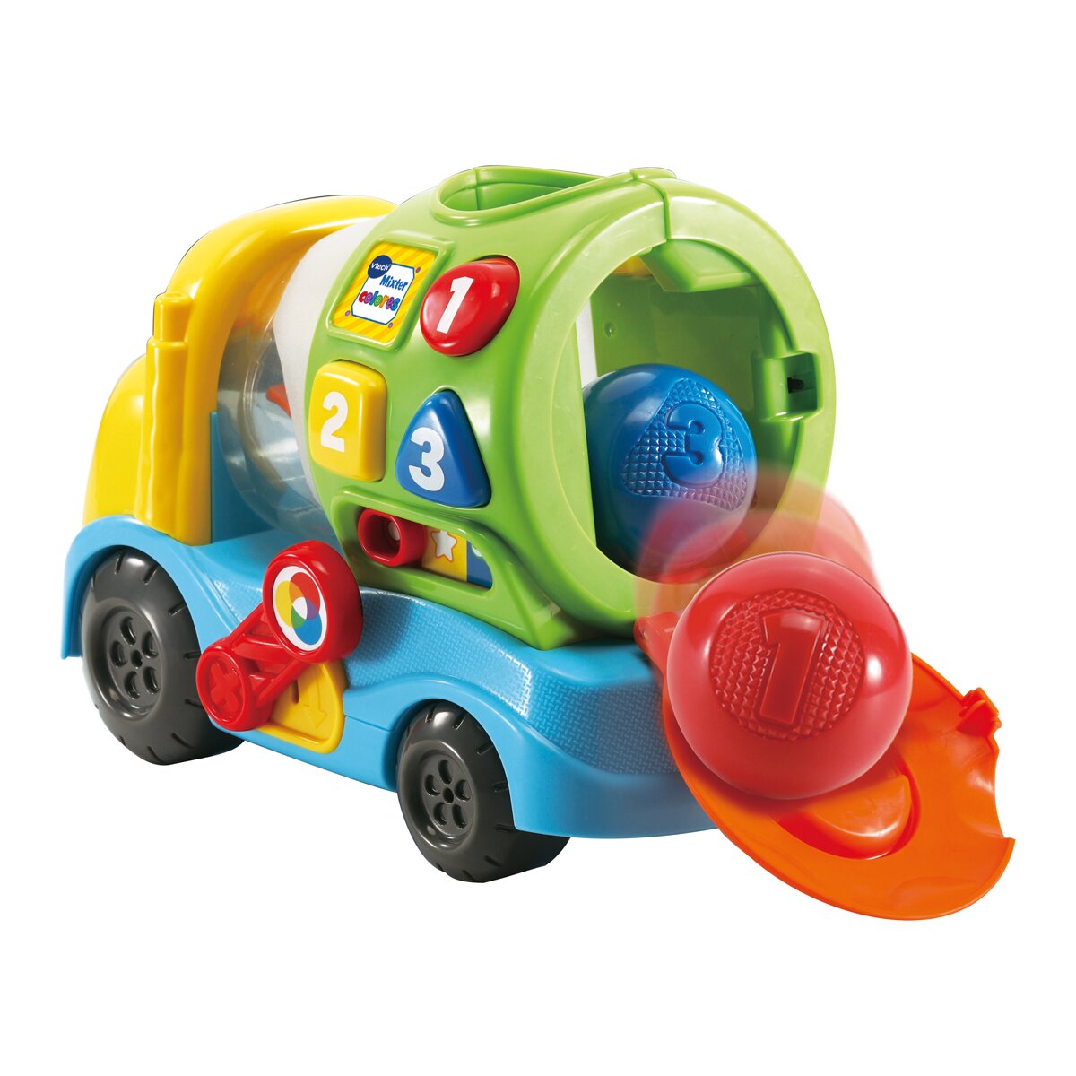 Camión hormigonera de juguete educativo Mixter colores VTech Baby 7