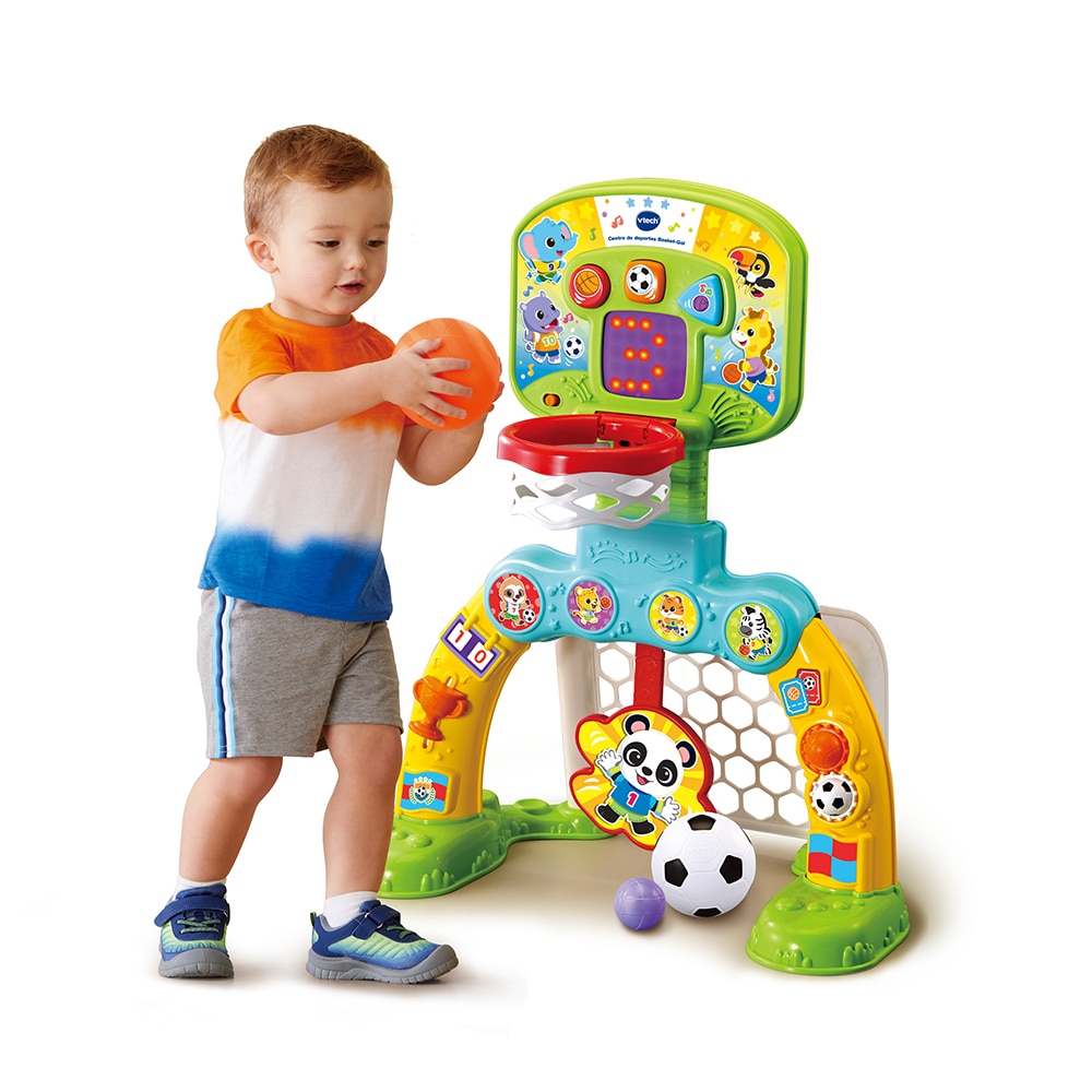 Centro de deportes Basket-Gol, Canasta-portería interactiva para niños VTech Baby 5
