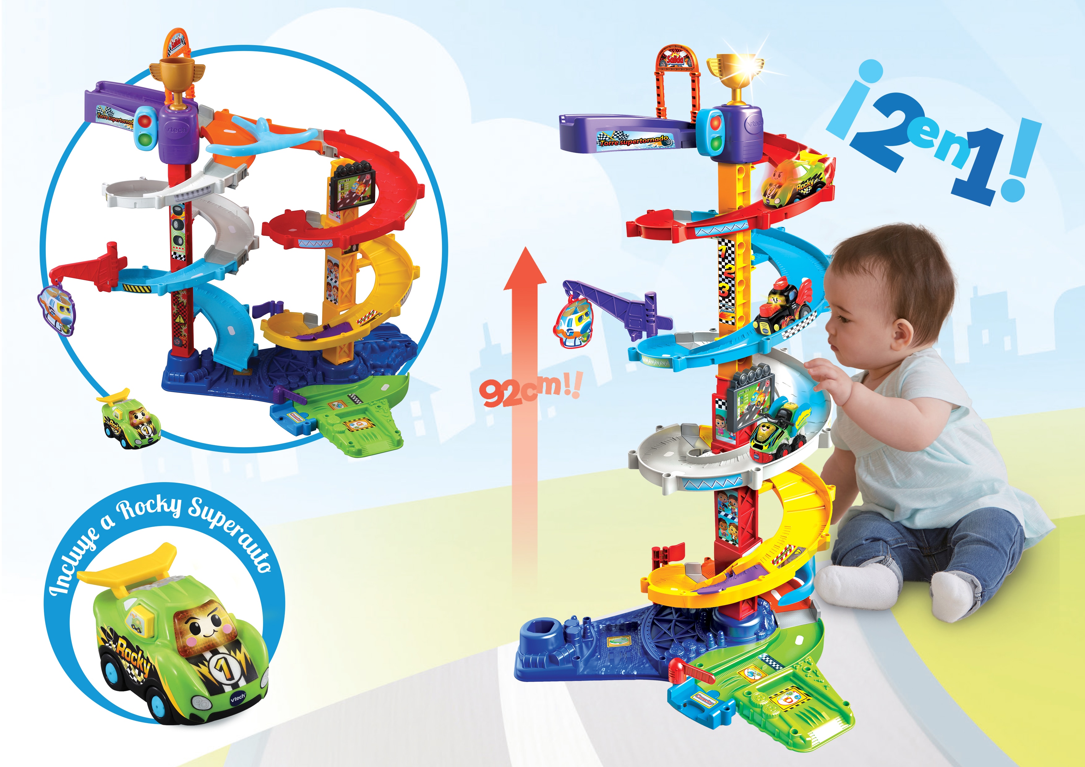 Circuito supertornado Tut Tut Bólidos VTech 3
