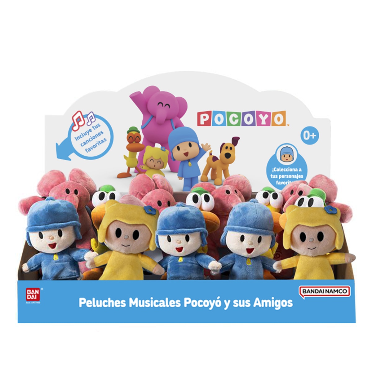 Peluche musical Pocoyó y sus amigos modelos surtidos 18