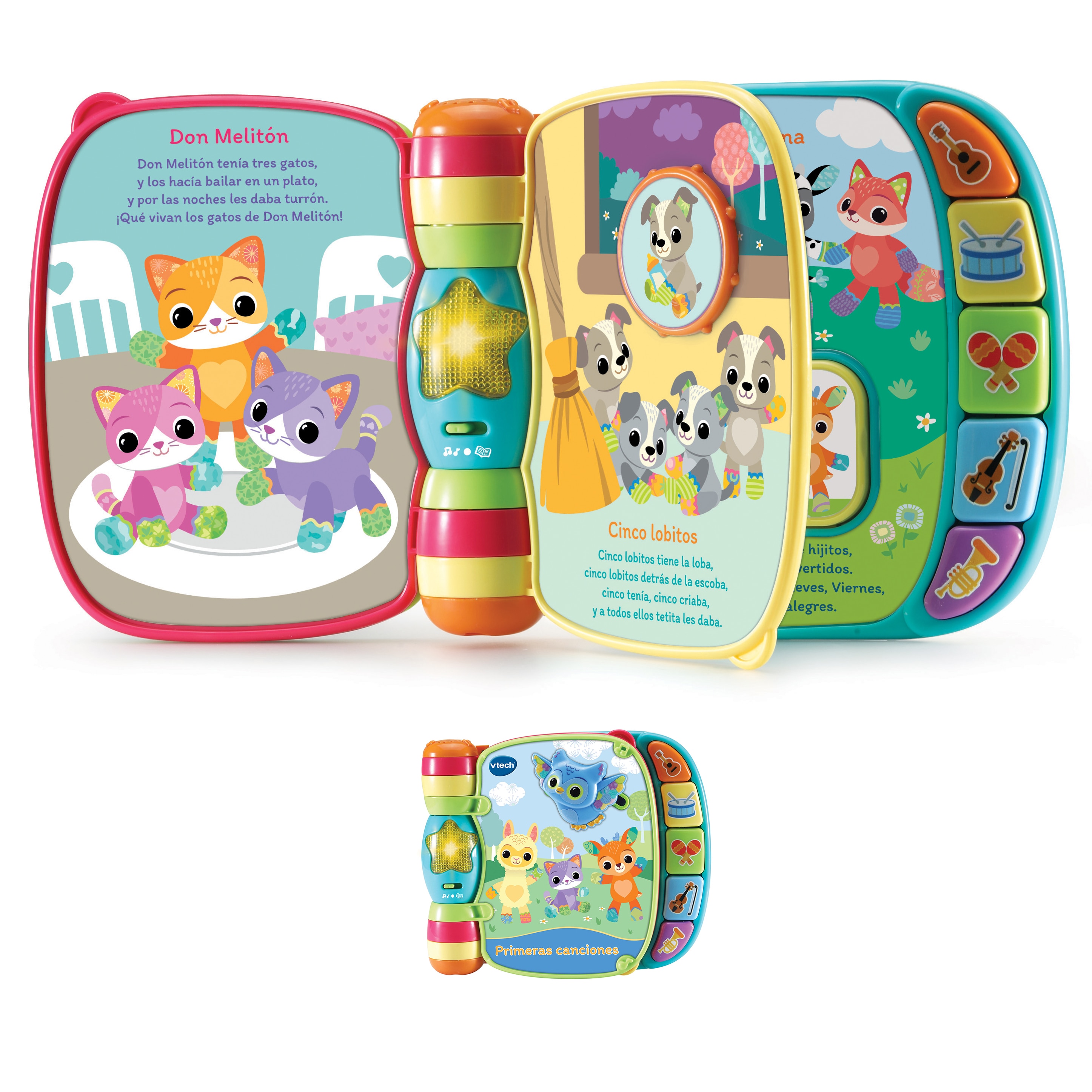 Primeras canciones Libro interactivo para bebés VTech Baby Amarillo-2