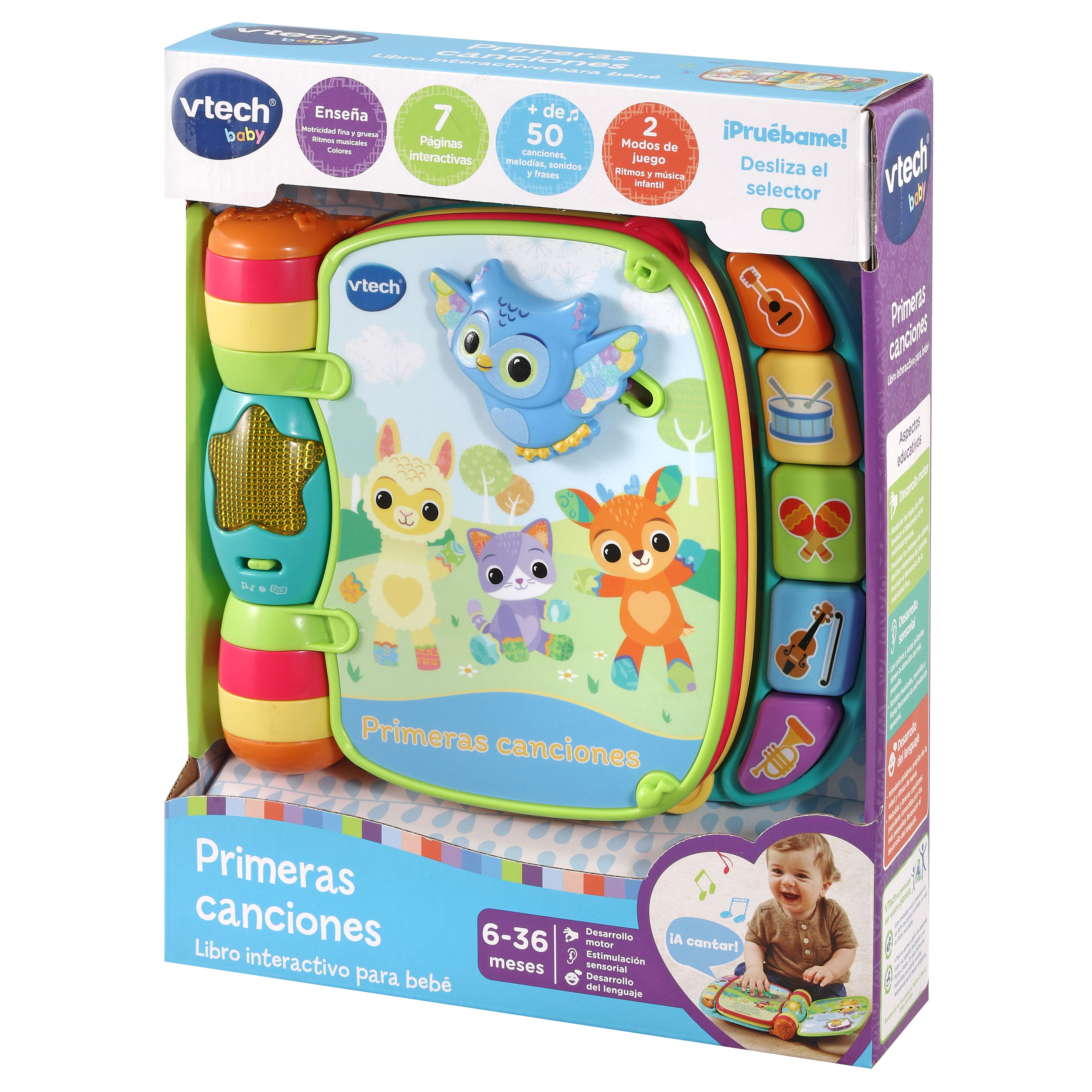 Primeras canciones Libro interactivo para bebés VTech Baby Amarillo-6