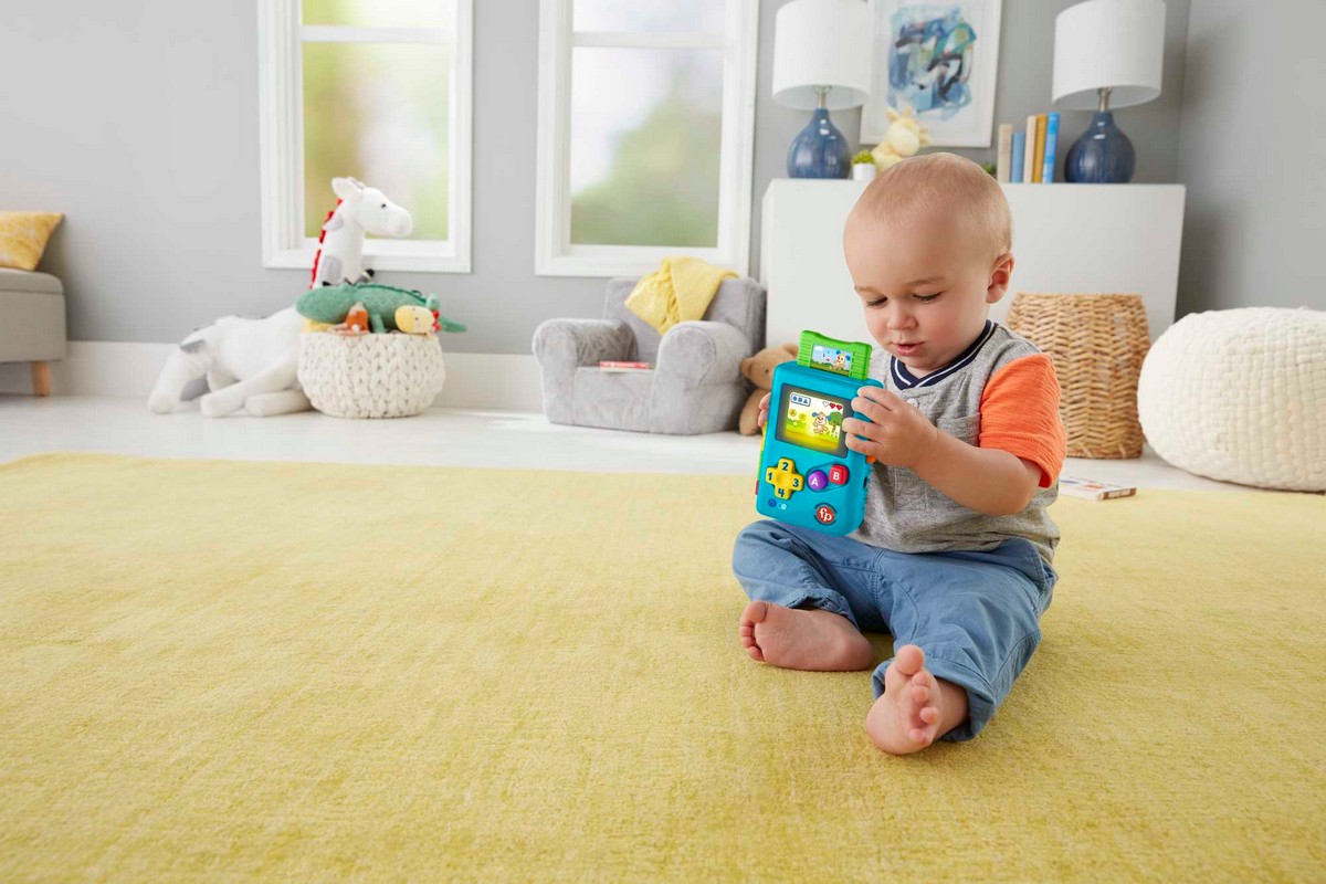 Fisher-Price Ríe y aprende Miniconsola retro de aprendizaje 6
