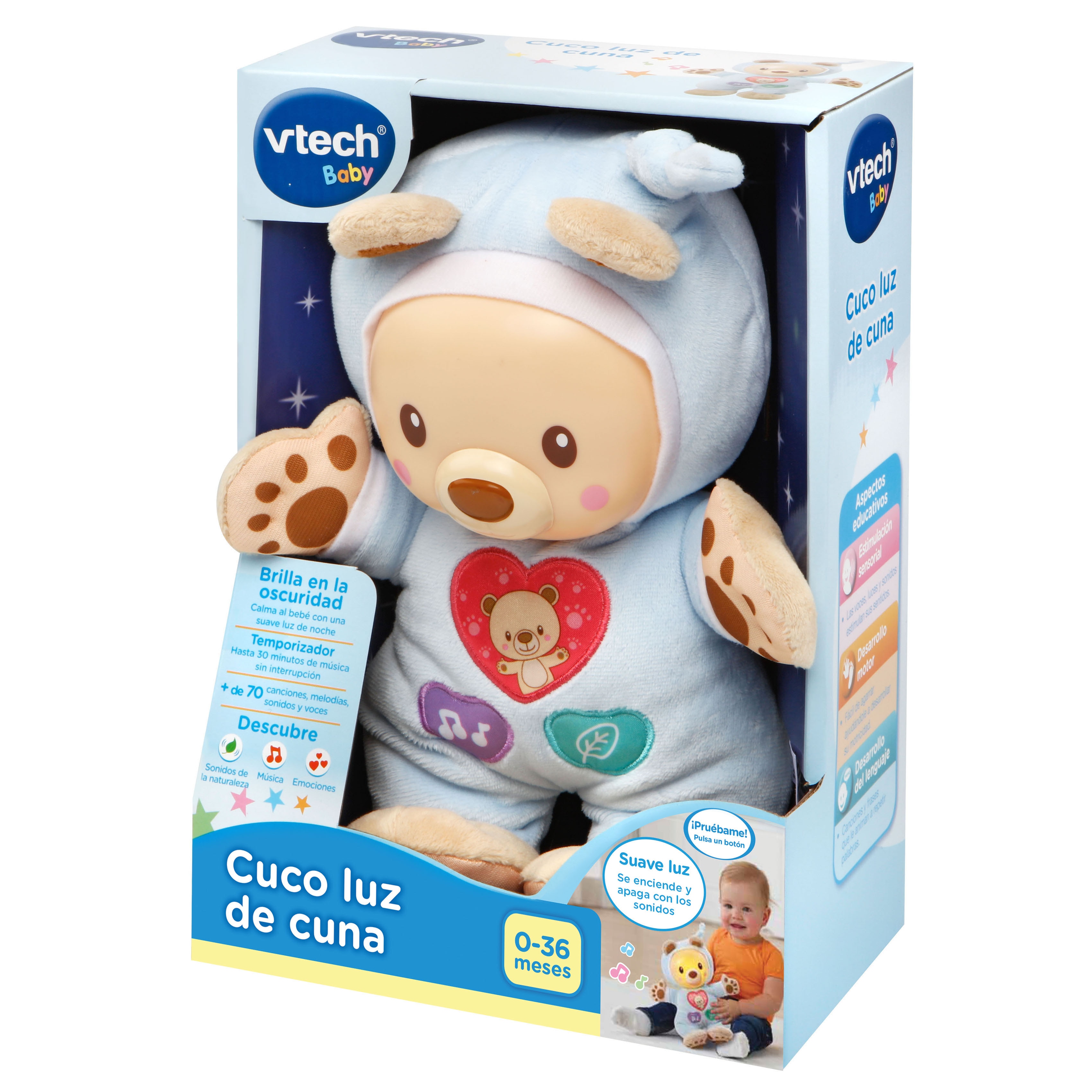Muñeco musical Cuco luz de cuna muñeco luminoso VTech Baby 4