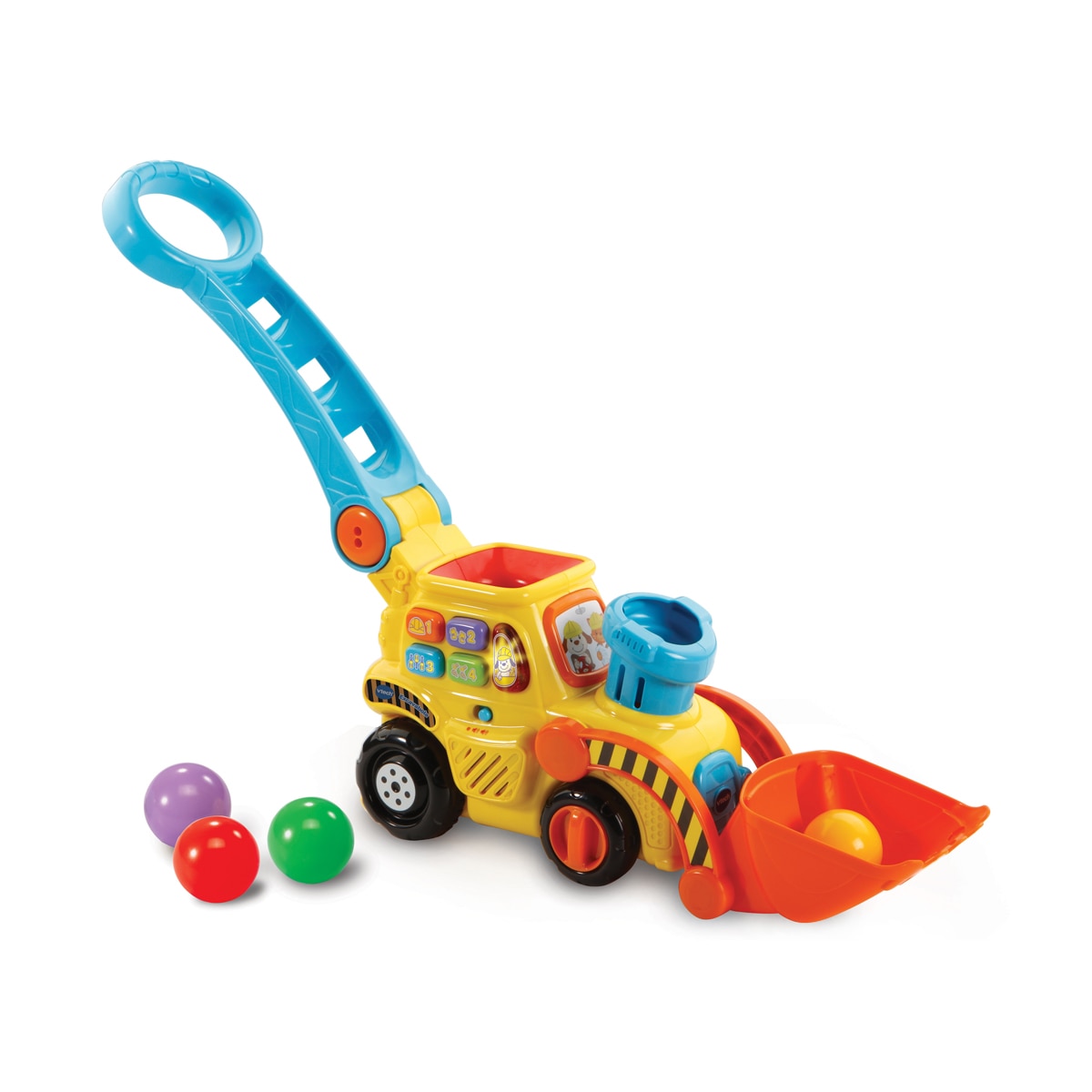 VTech – Juguete de arrastre interactivo Excavabola con bolas que enseña colores VTech Baby.