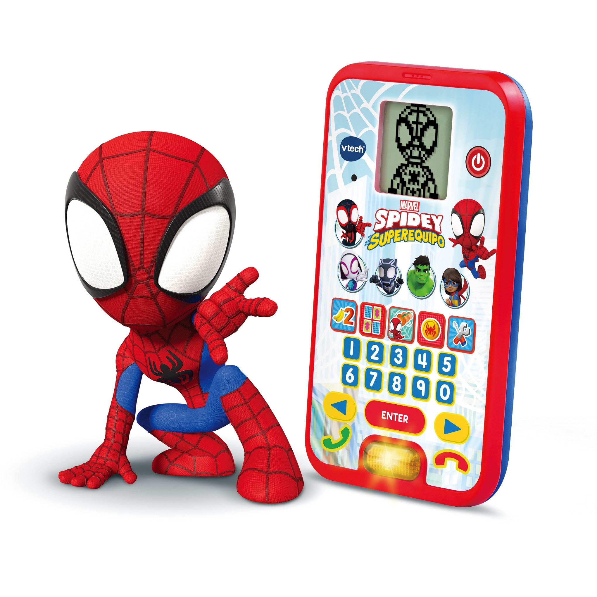 Teléfono educativo de Spidey y su super equipo Marvel VTech 2