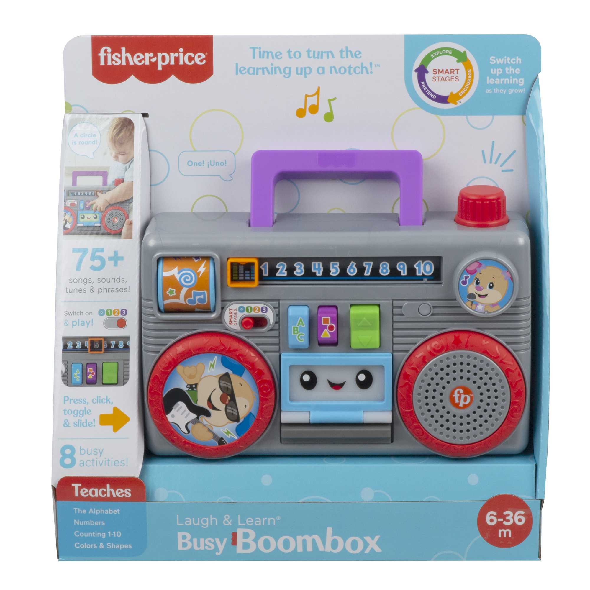 Ríe y Aprende Radio divertida de juguete con sonidos Fisher-Price 7
