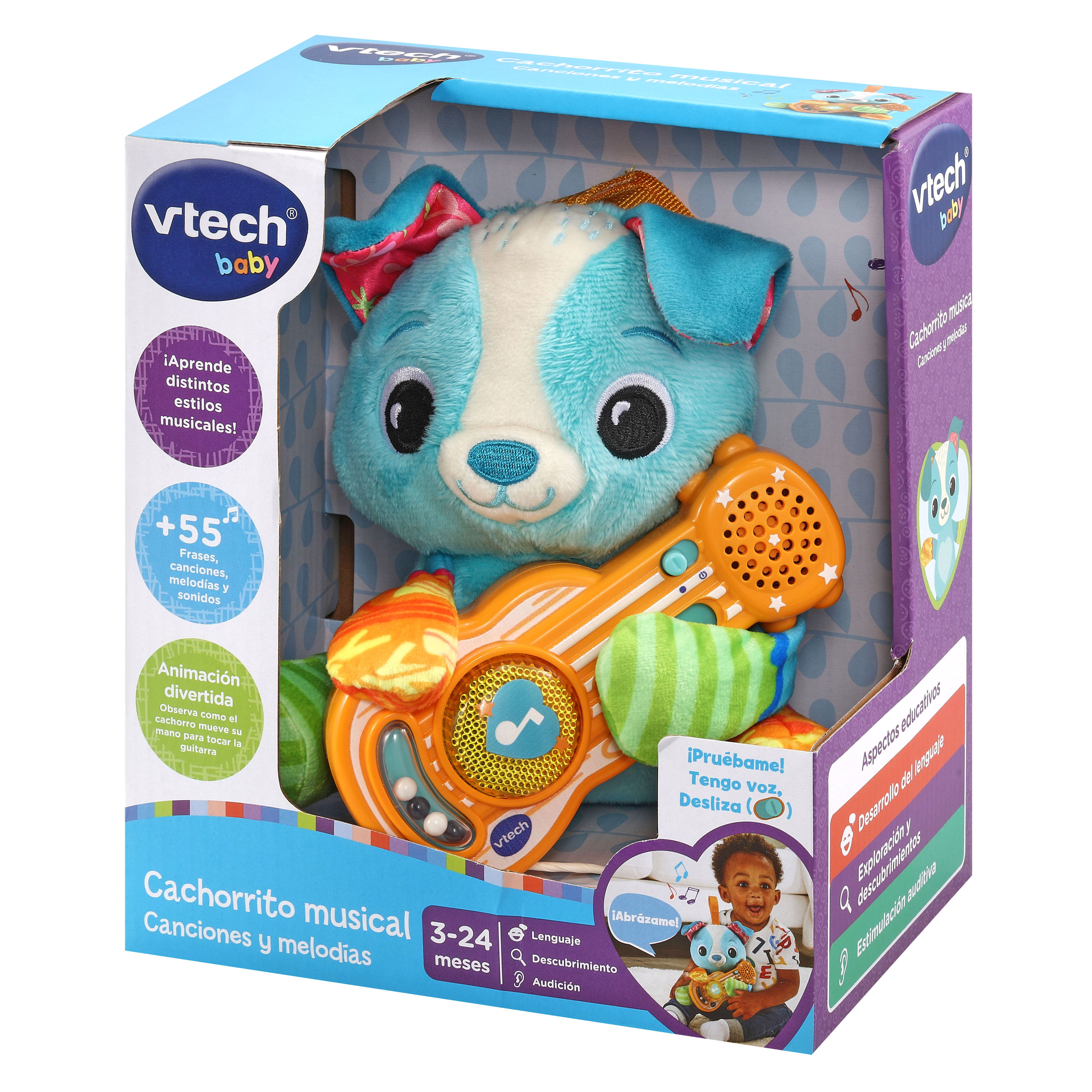 Peluche para bebés Cachorrito musical Canciones y melodías VTech Baby 5