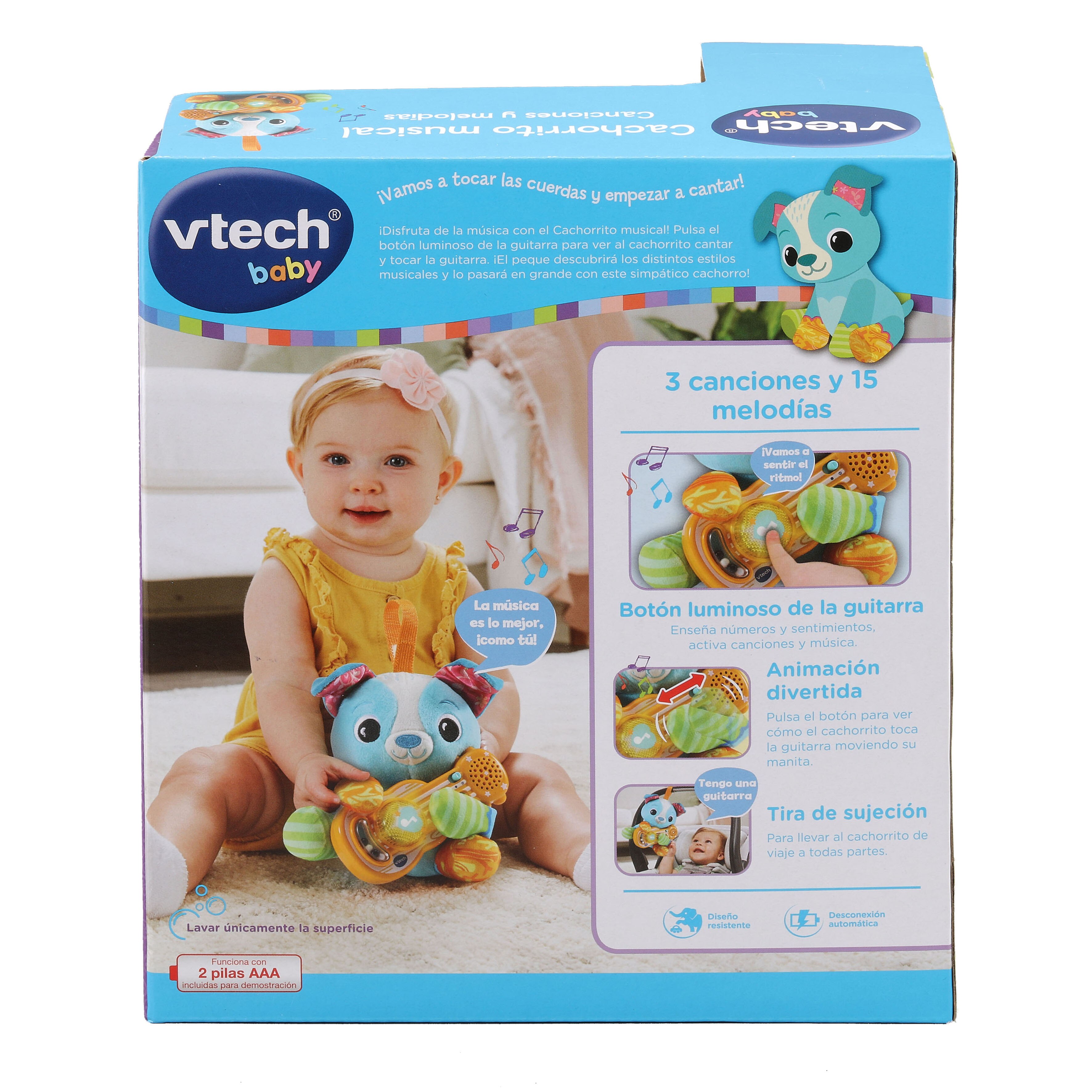 Peluche para bebés Cachorrito musical Canciones y melodías VTech Baby 6