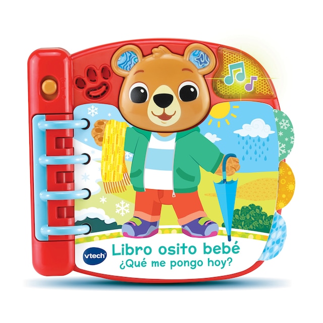 Juguete para bebés  Libro interactivo osito bebé ¿Qué me pongo hoy? VTech Baby