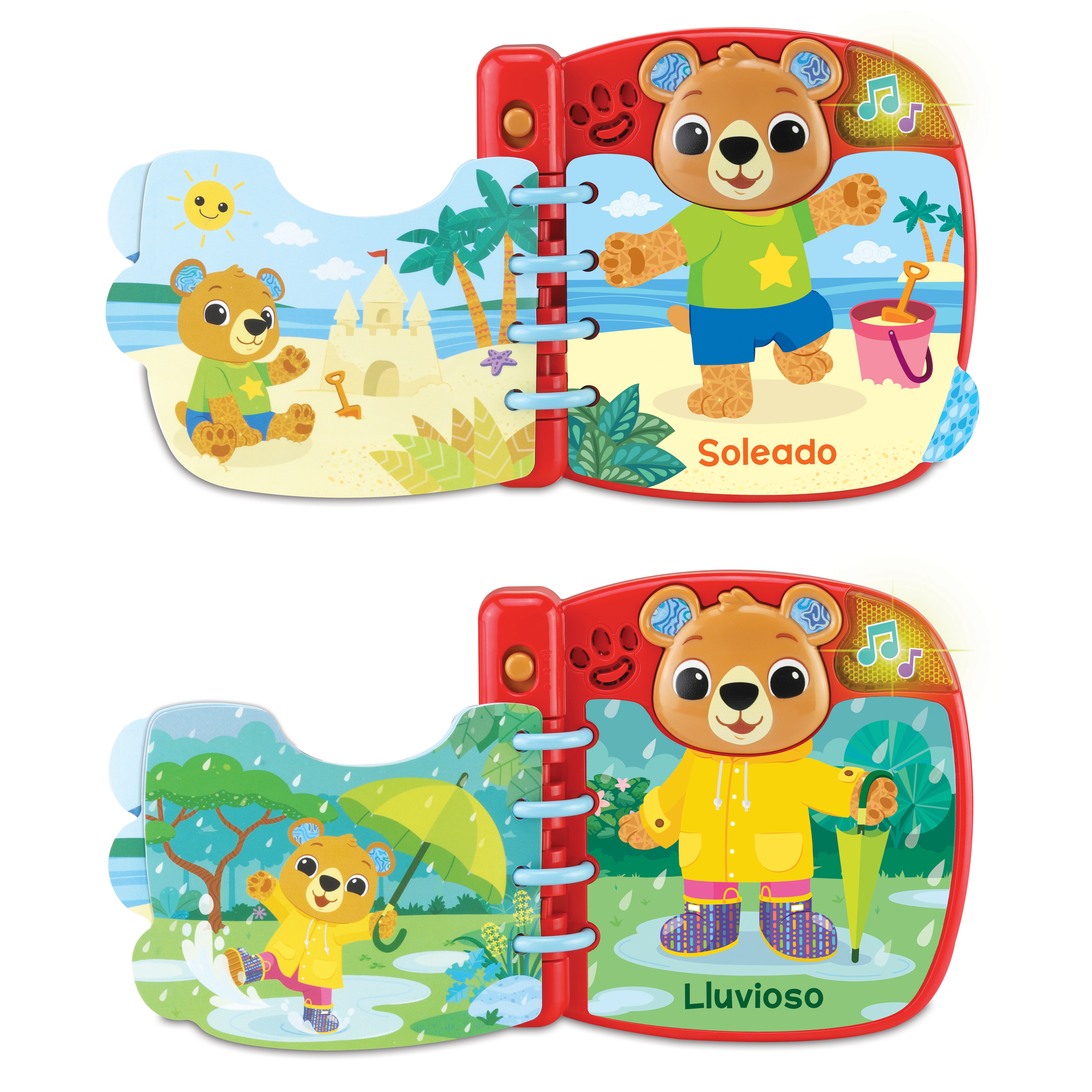 Juguete para bebés  Libro interactivo osito bebé ¿Qué me pongo hoy? VTech Baby 2
