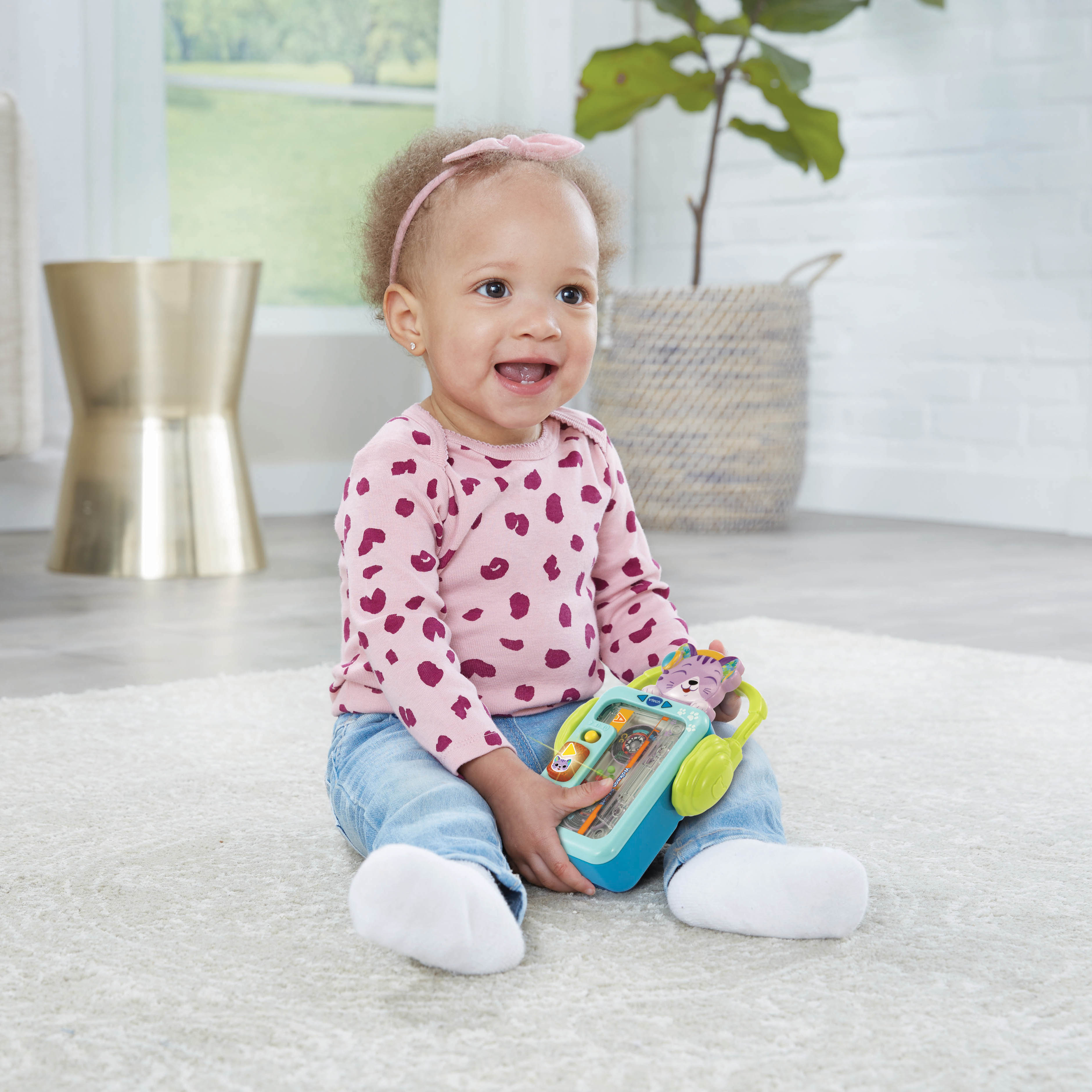 Juguete para bebés Walkman infantil Descubre la música, Casette interactivo VTech Baby 3