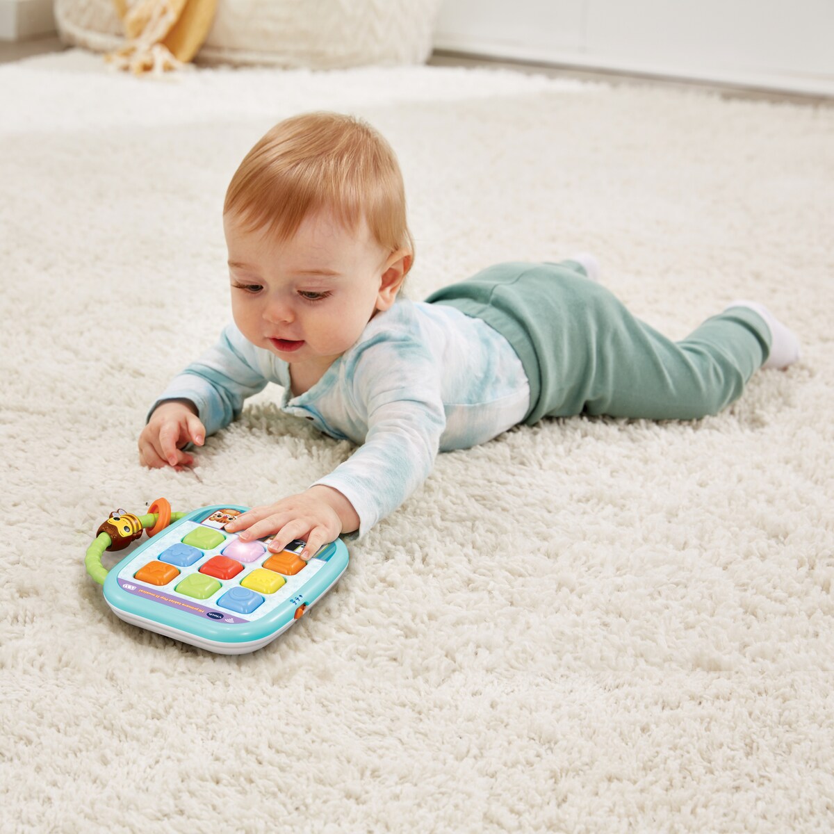 Juguete para bebés Mi primer tablet Pop It musical, Tableta infantil interactiva VTech Baby 3