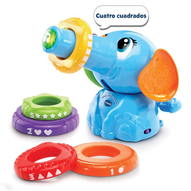 Imagen 0 de Juguetes para apilar y encajar Tito cuenta y aprende, Figura con apilables para bebés VTech Baby