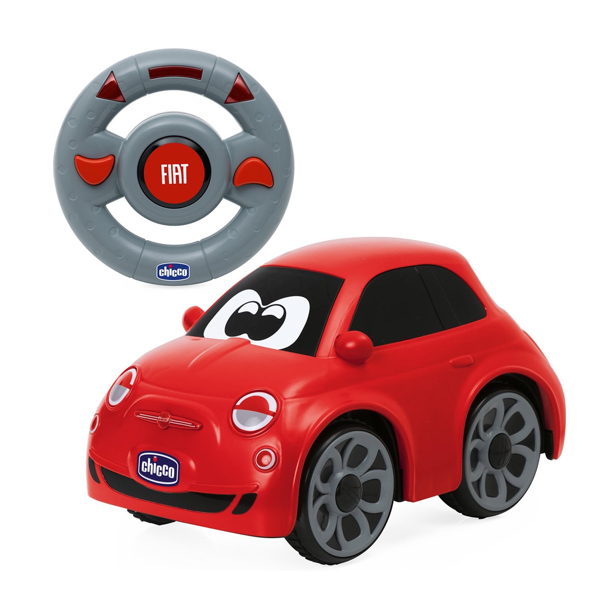 Vehículo Radiocontrol Fiat 500 Red Eléctrico Chicco 1