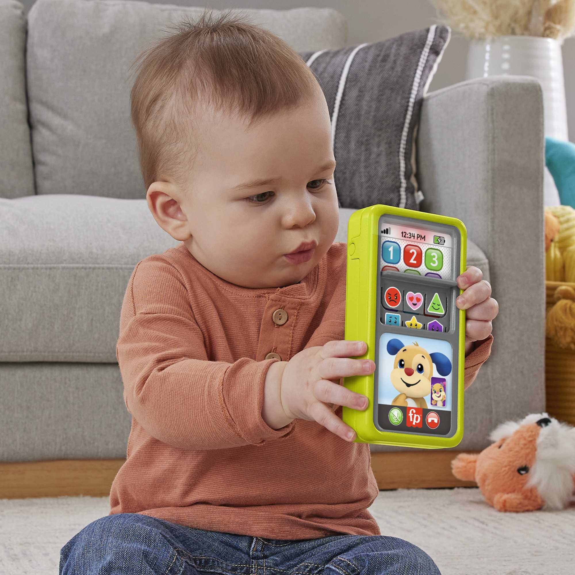 Teléfono de juguete con sonidos Desliza y aprende Fisher-Price 3