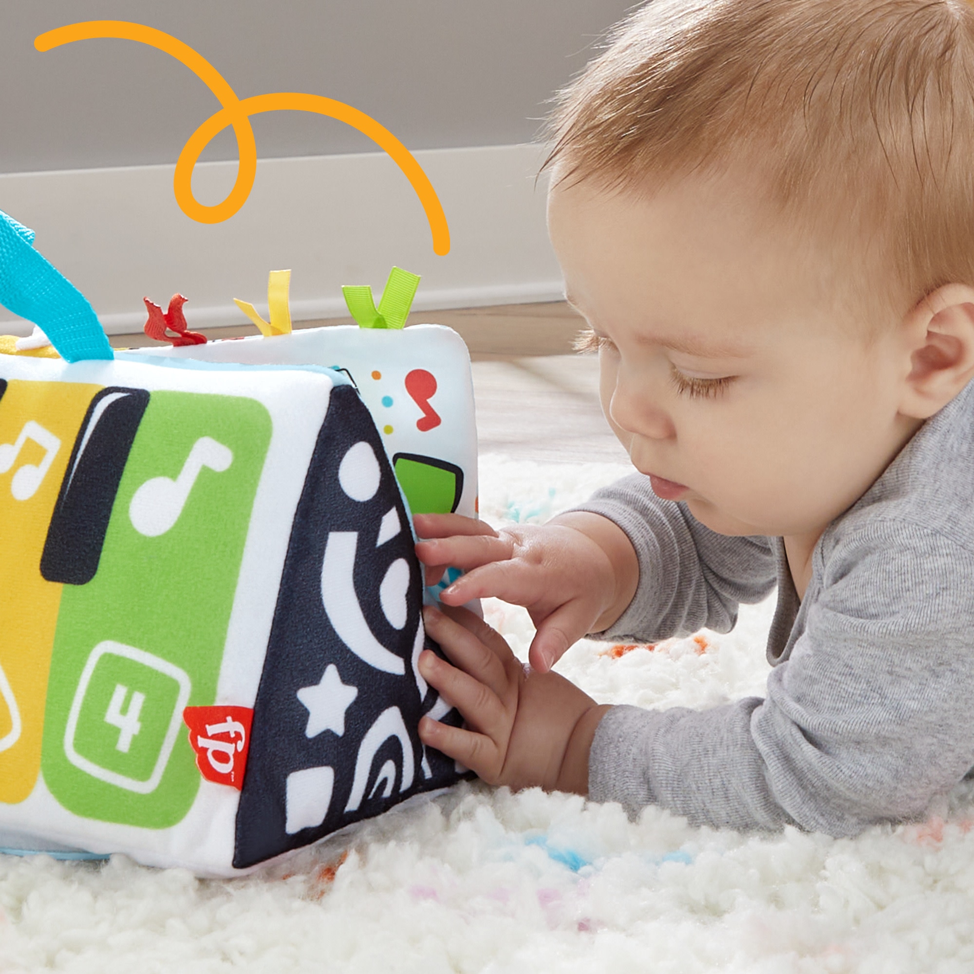 Peluche interactivo Piano blandito Kick&Play Fisher-Price 4