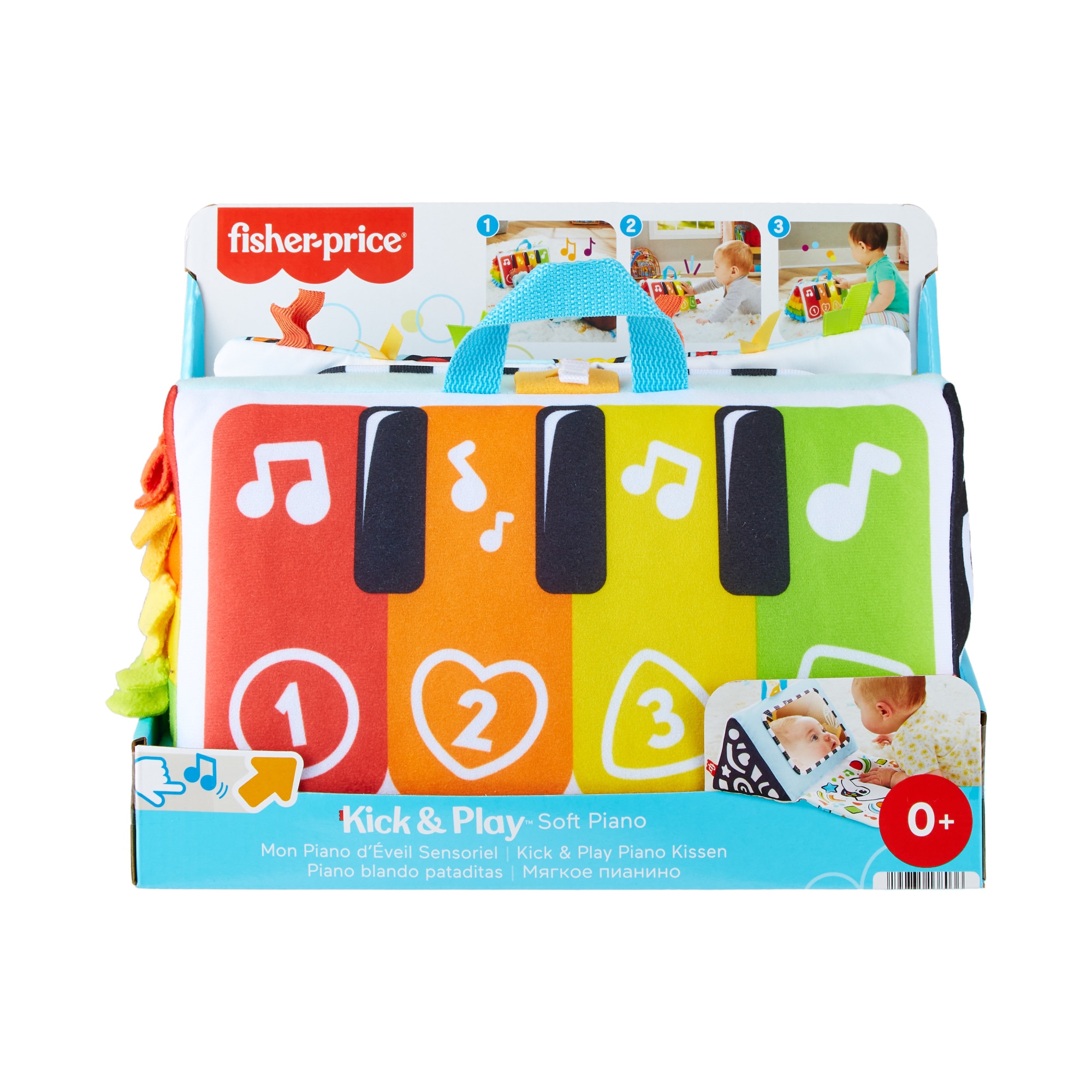 Peluche interactivo Piano blandito Kick&Play Fisher-Price 8
