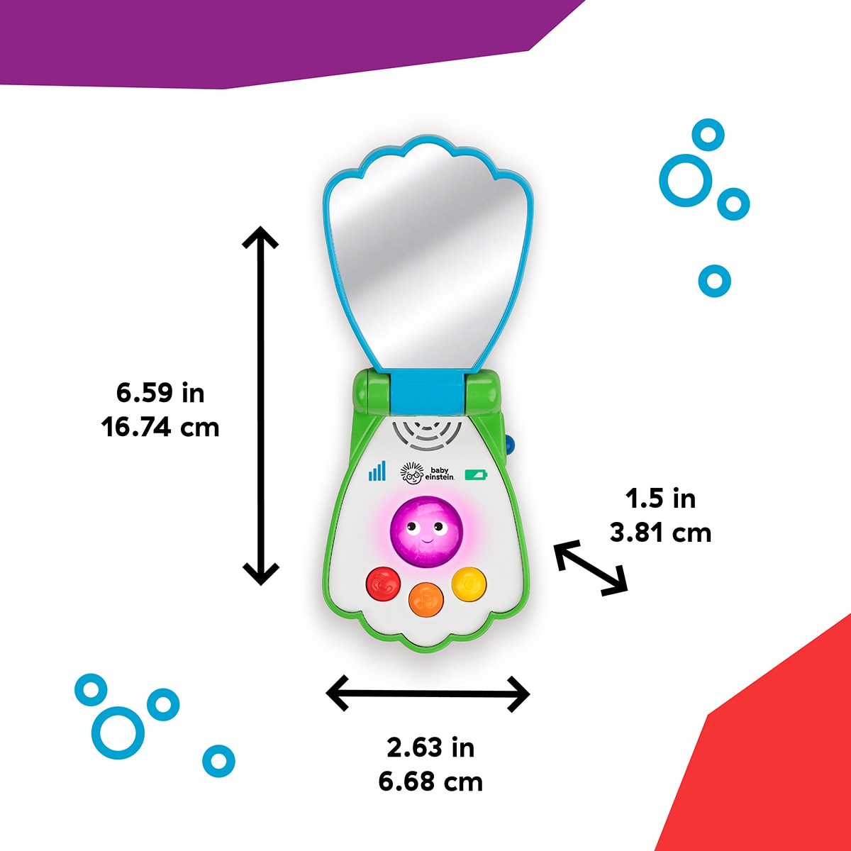Teléfono de juguete musical Shell Phone Baby Einstein 3