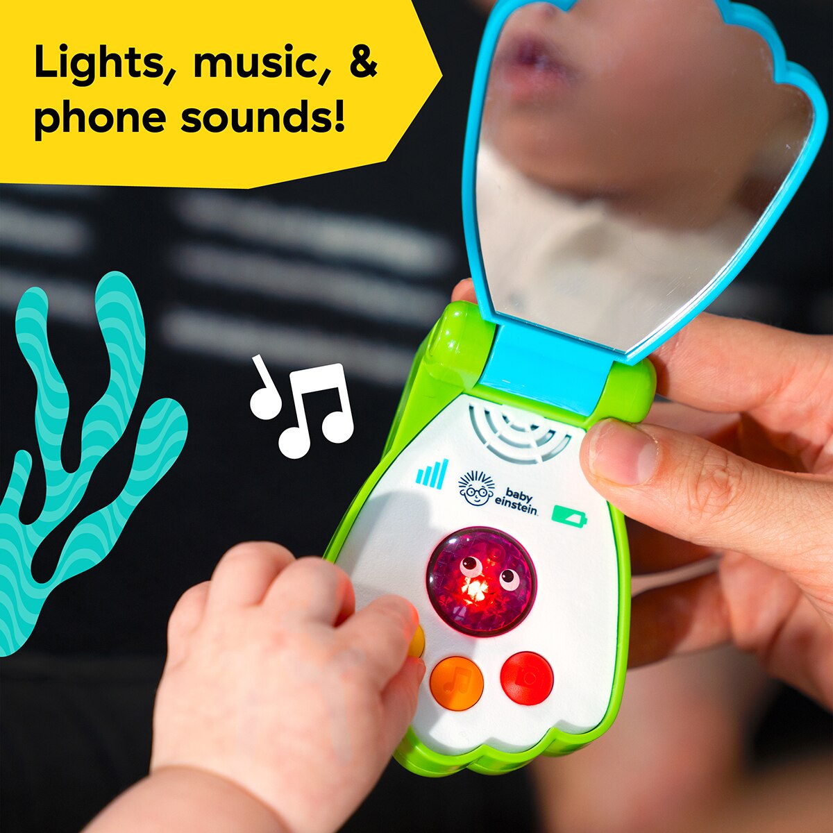 Teléfono de juguete musical Shell Phone Baby Einstein 18