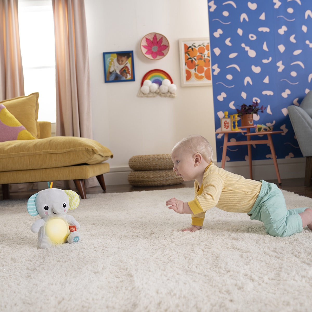 Peluche musical elefante Hug-a-bye Baby Bright Stars 4