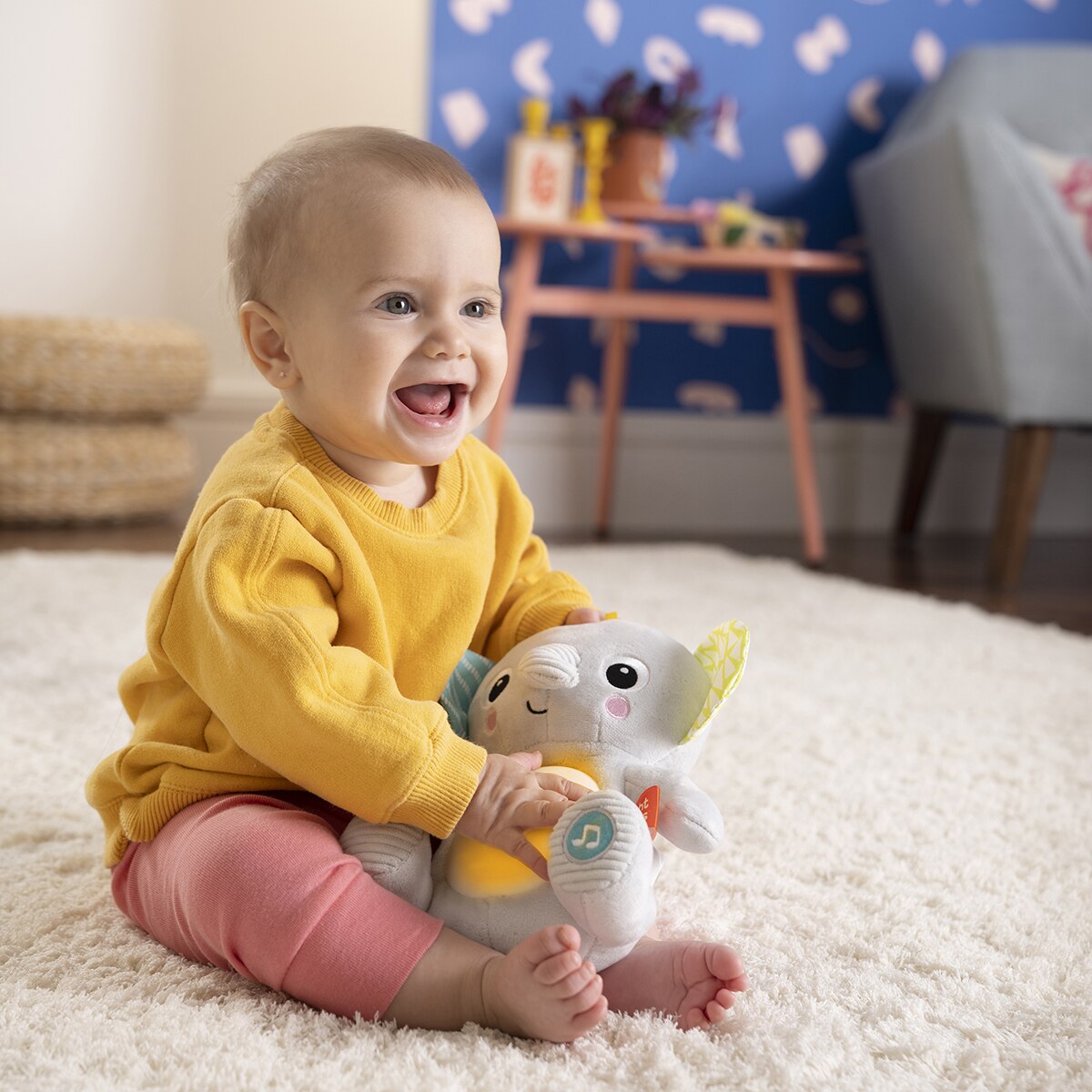 Peluche musical elefante Hug-a-bye Baby Bright Stars 5
