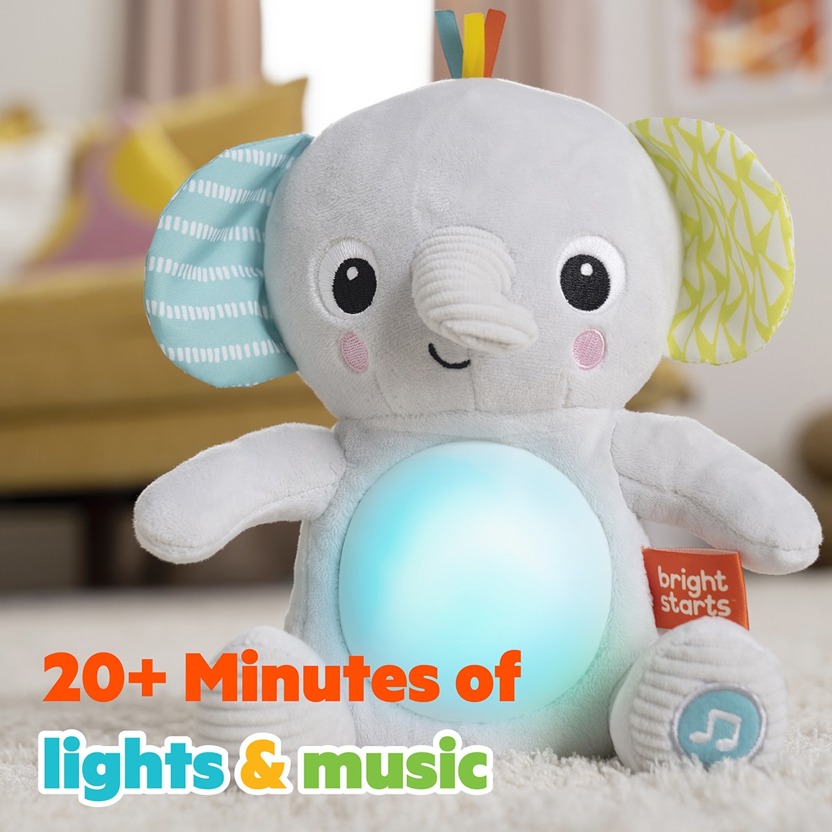 Peluche musical elefante Hug-a-bye Baby Bright Stars 13
