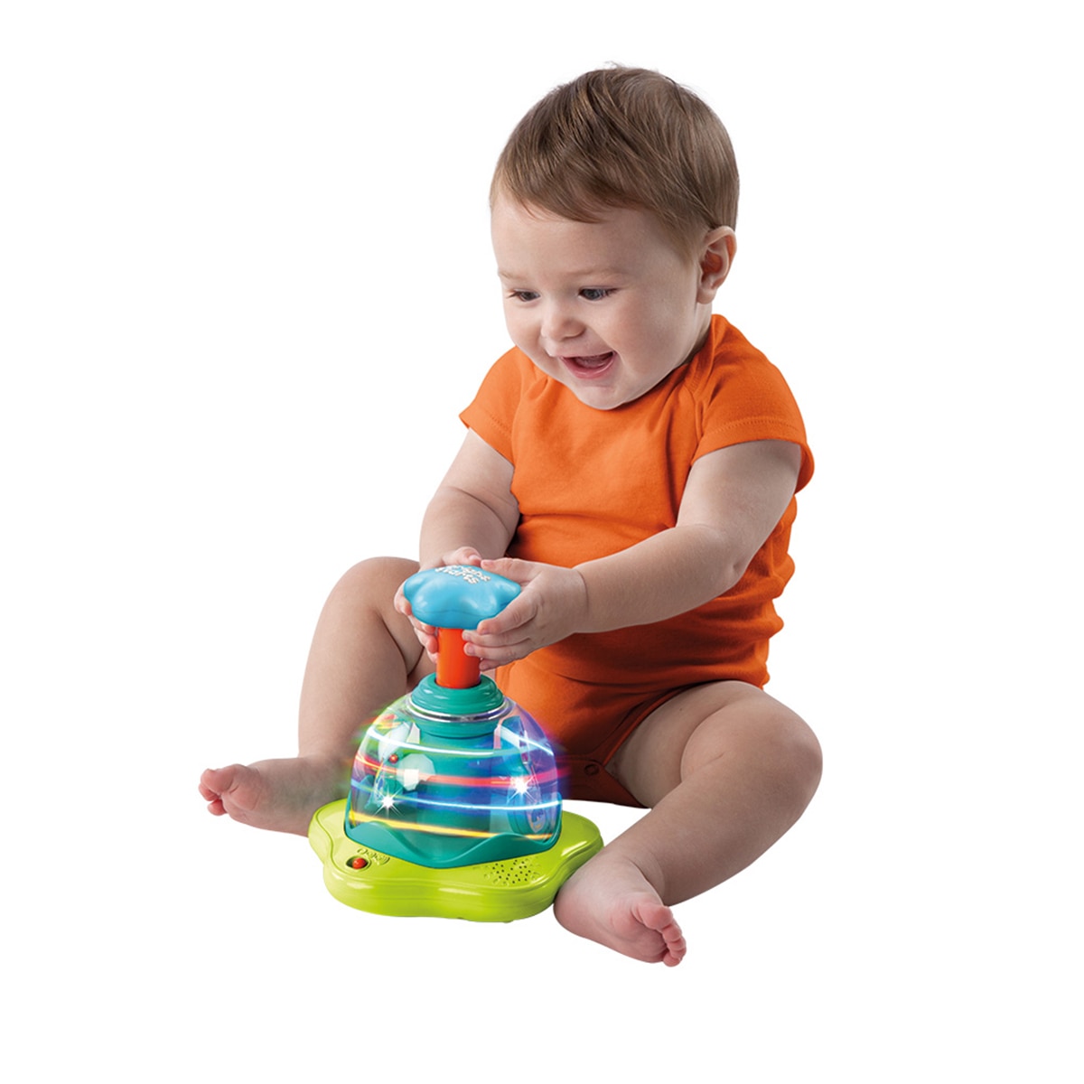 Juguete musical Press & Glow Spinner Bright Stars 2