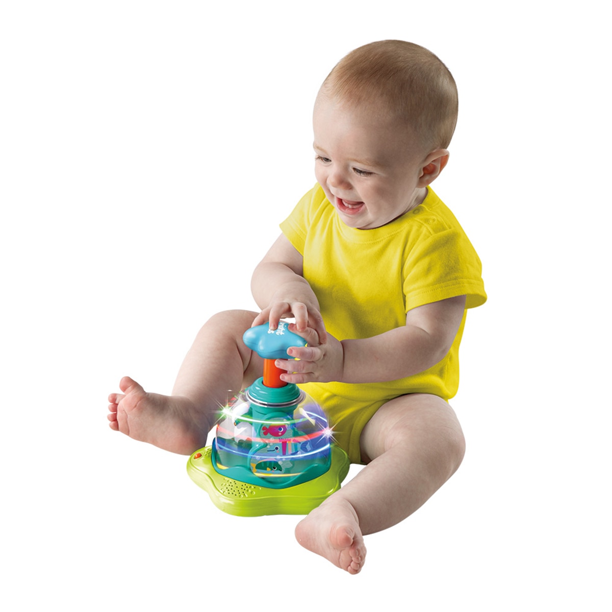 Juguete musical Press & Glow Spinner Bright Stars 3