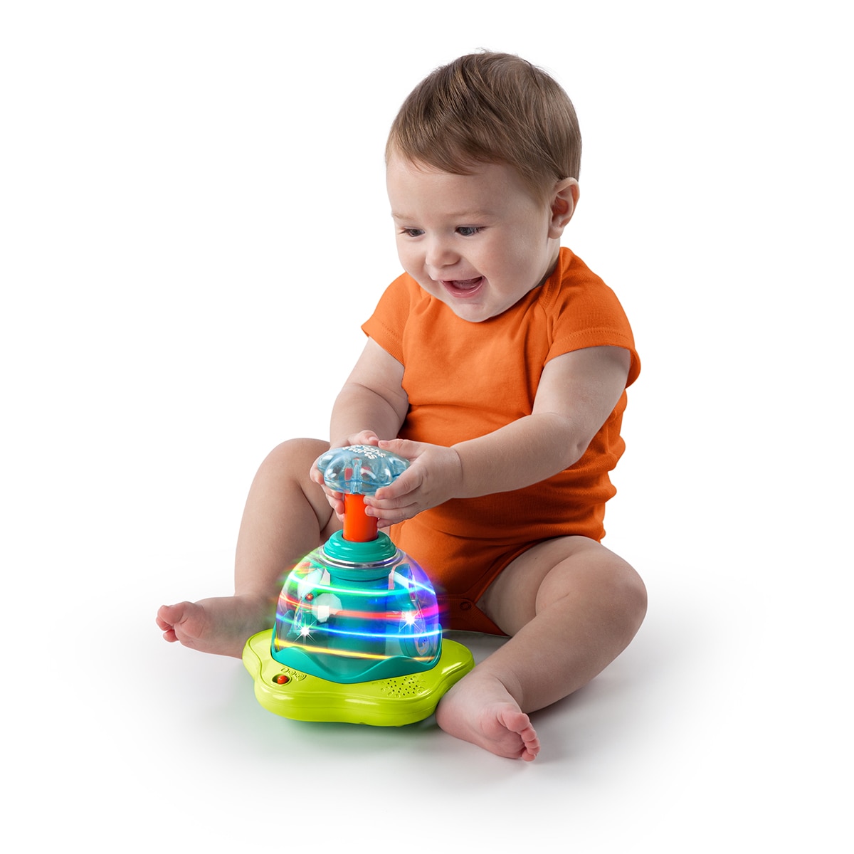 Juguete musical Press & Glow Spinner Bright Stars 4