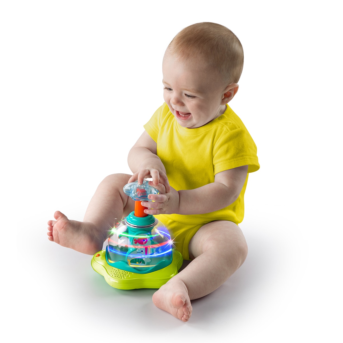 Juguete musical Press & Glow Spinner Bright Stars 5