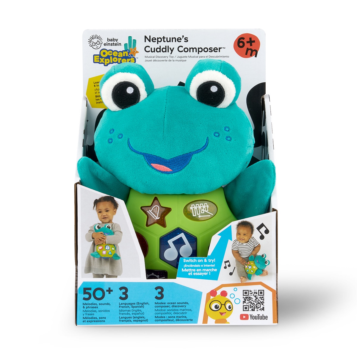 Peluche musical Neptune's Cuddly Composer Baby Einstein 15