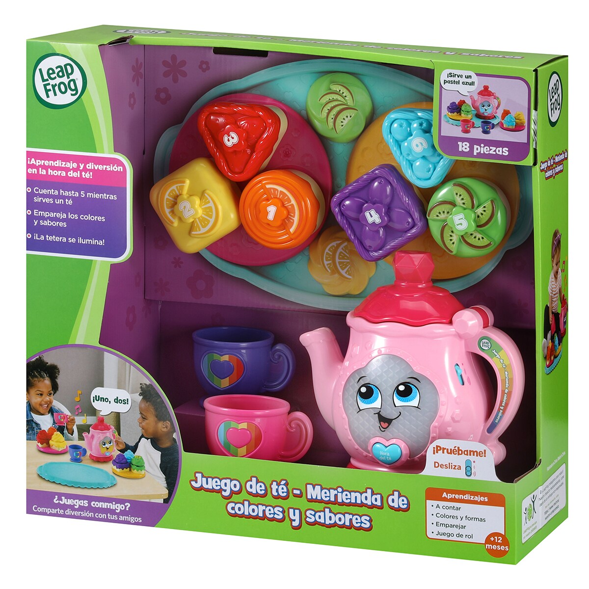 Juego de té Merienda de colores y sabores VTech · Leap Frog · El