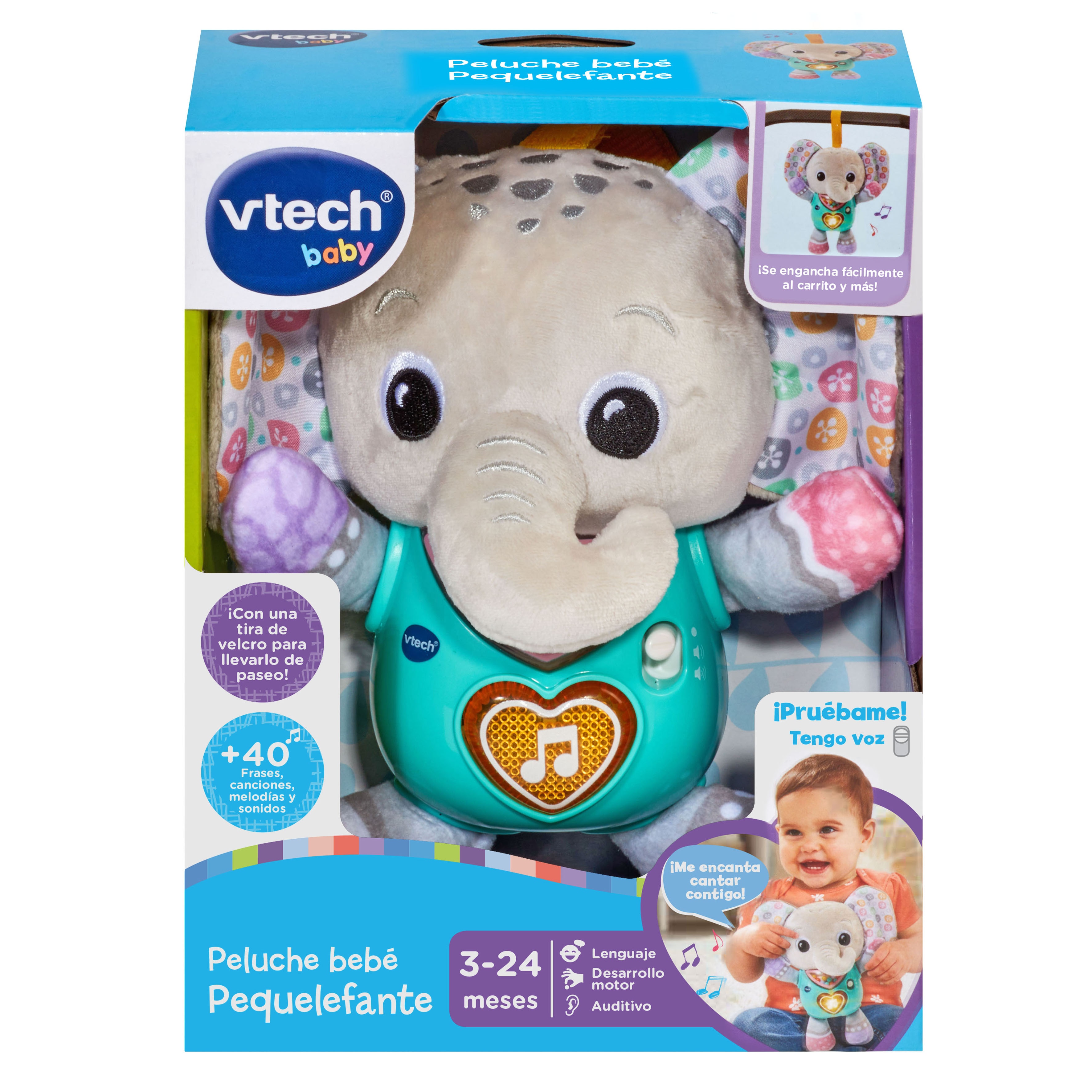 Peluche bebé interactivo Pequelefante Vtech 5