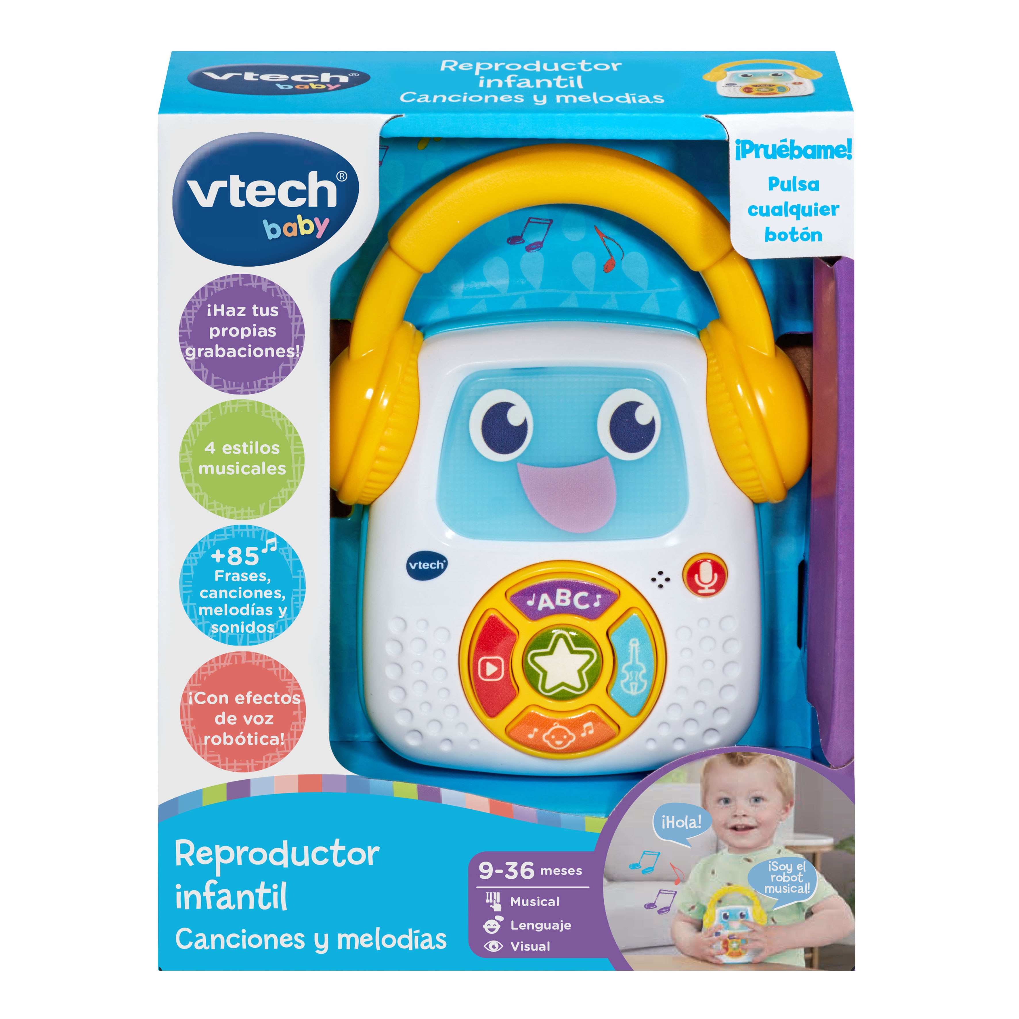 Juego interactivo Reproductor infantil Canciones y melodías Vtech 5