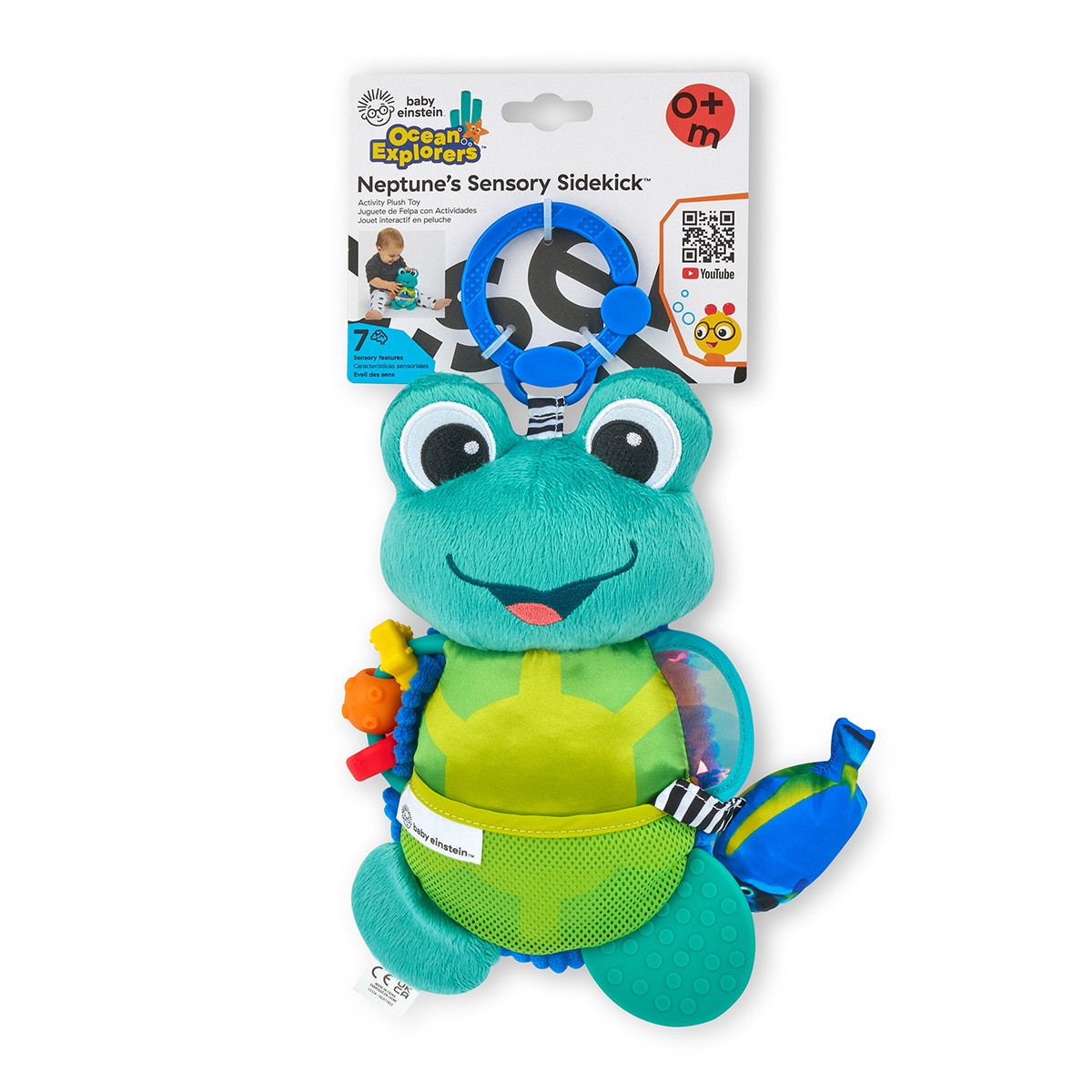 Peluche de actividad Neptune's Sensory Sidekick Baby Einstein 10