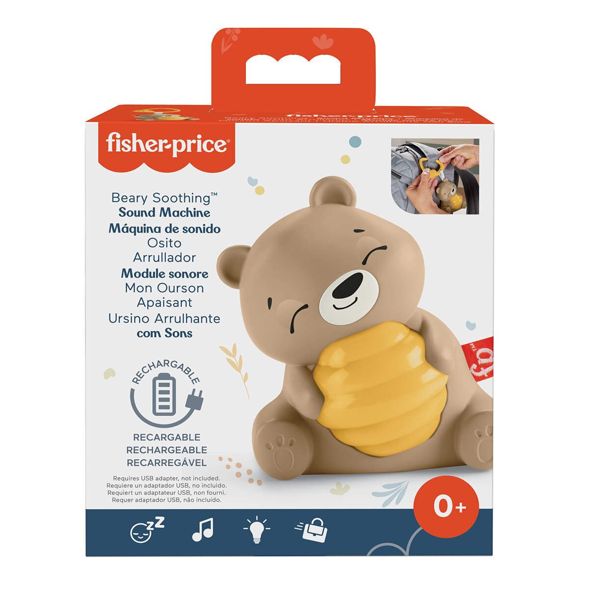 Juguete para dormir Osito sonidos relajantes Sensimals Fisher-Price 6
